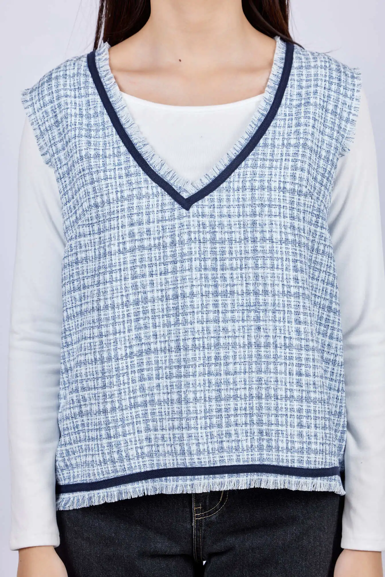 Жилетка голубой для женщин 43219-10 68