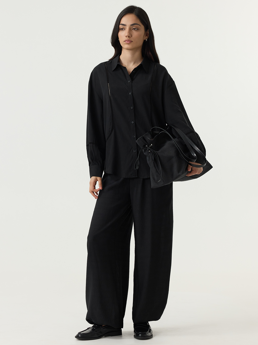 Брюки черный для женщин 48349-1 71