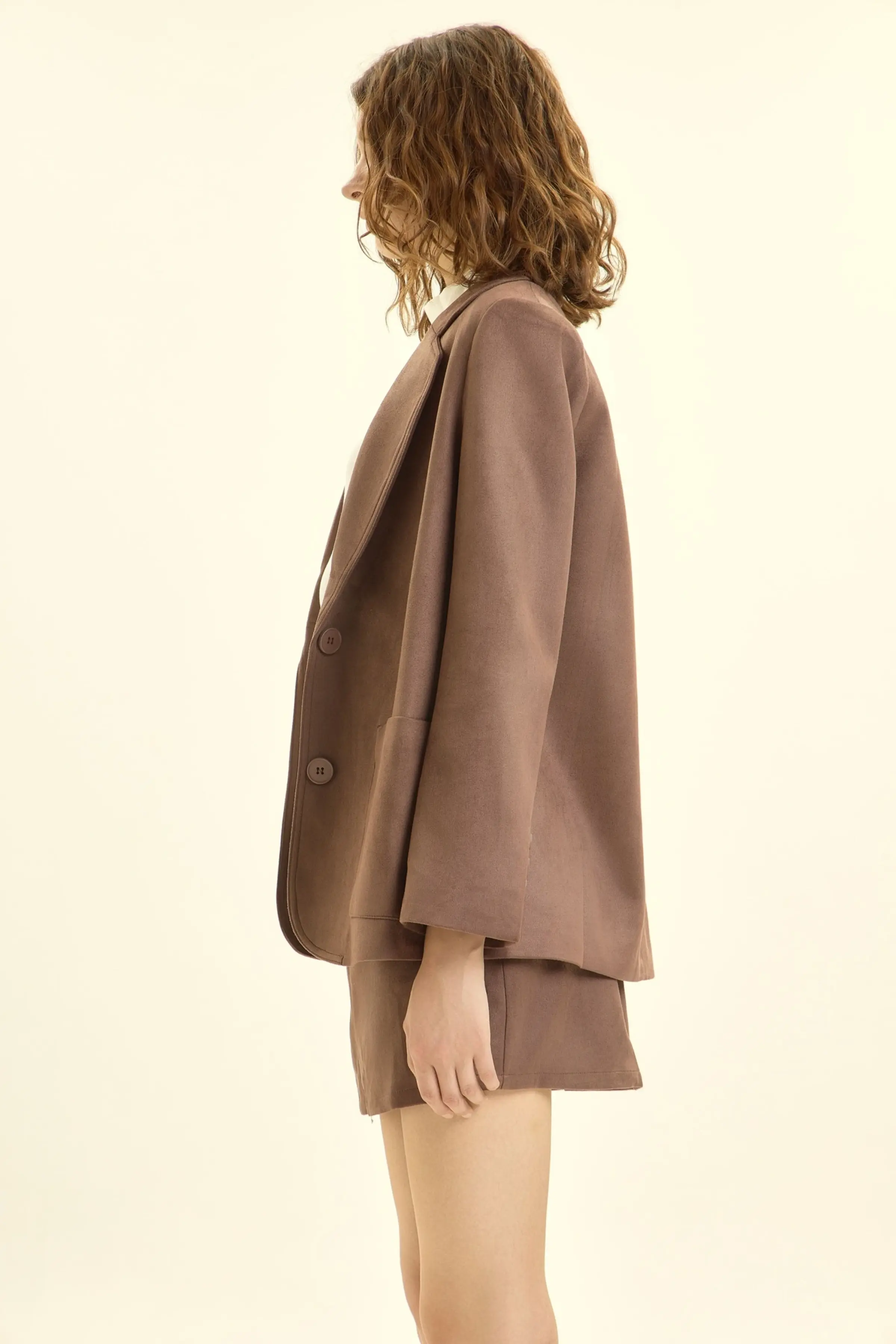 Жакет коричневый для женщин 46160-13 64