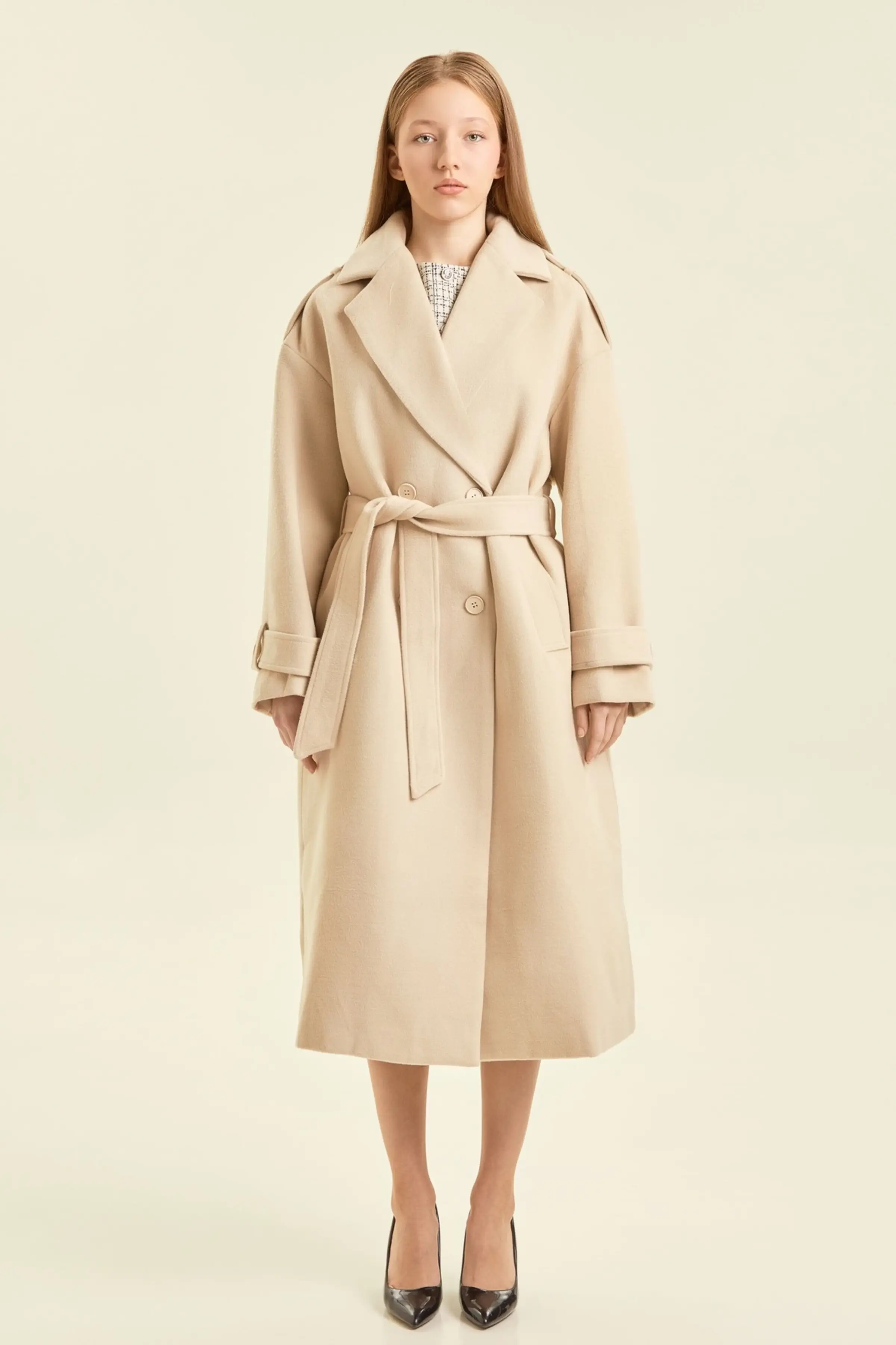 Пальто айвори для женщин 47108-234 53