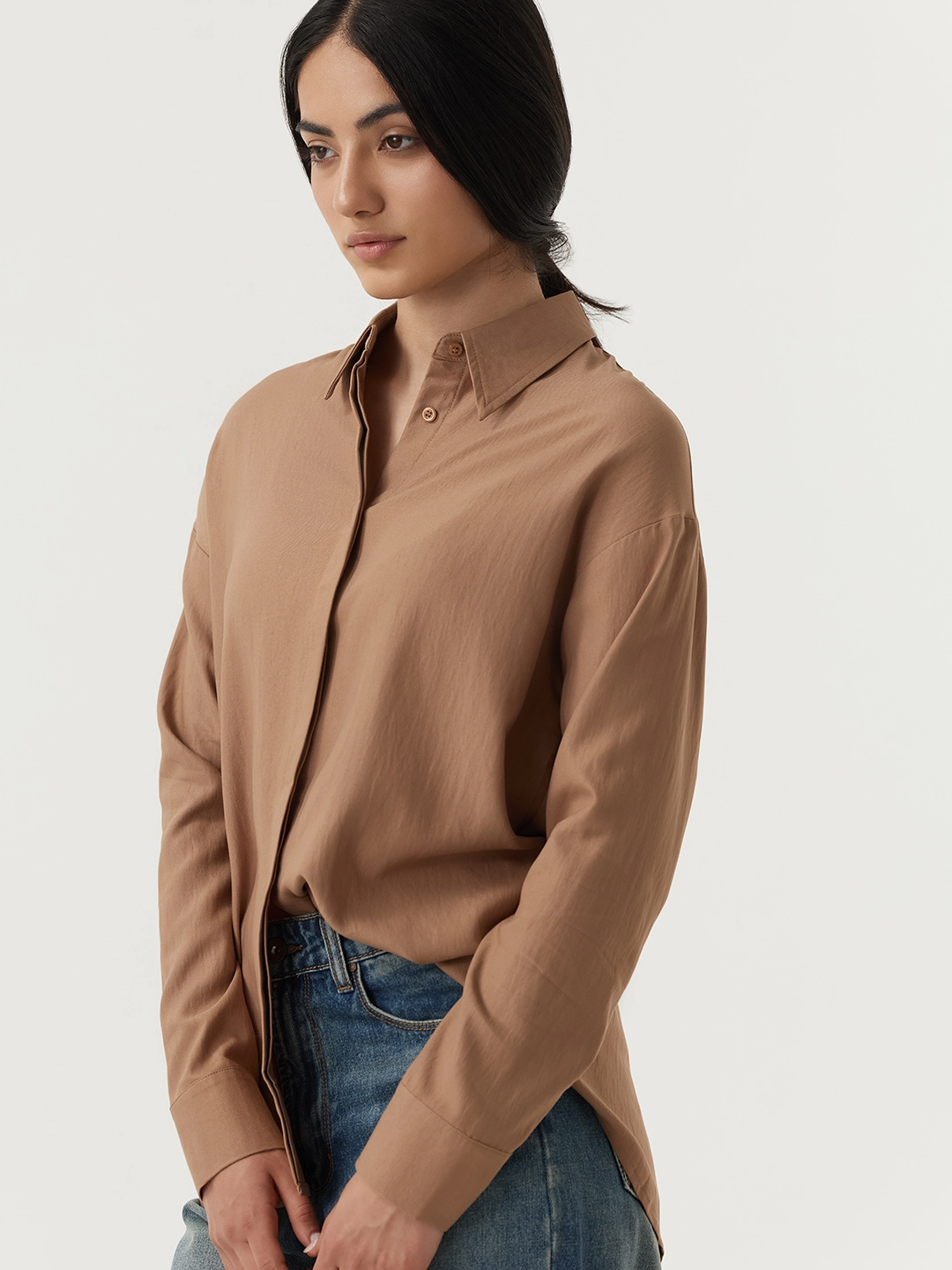 Рубашка коричневый для женщин 48202-13 66