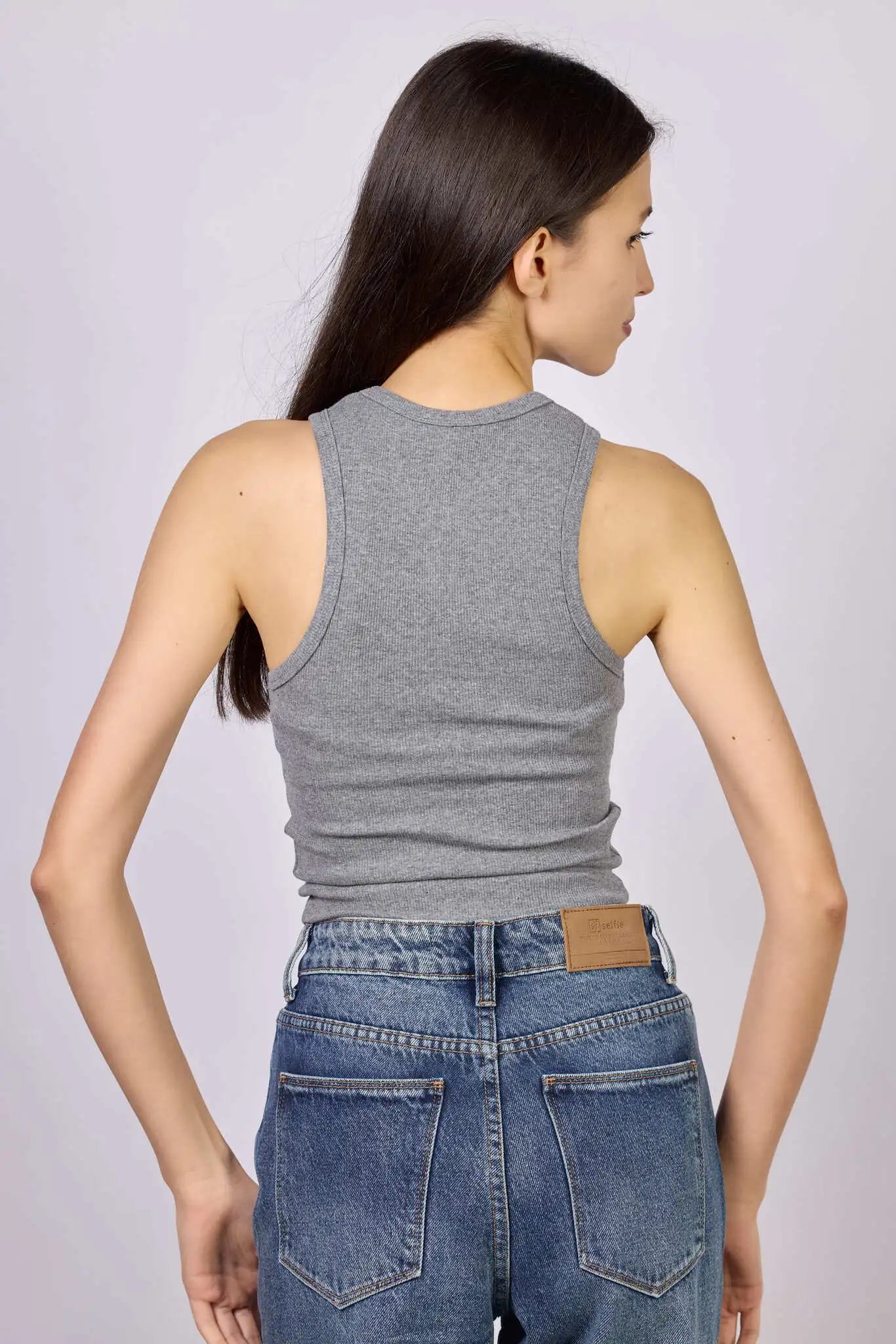 Топ темно-серый для женщин 42122-12 46