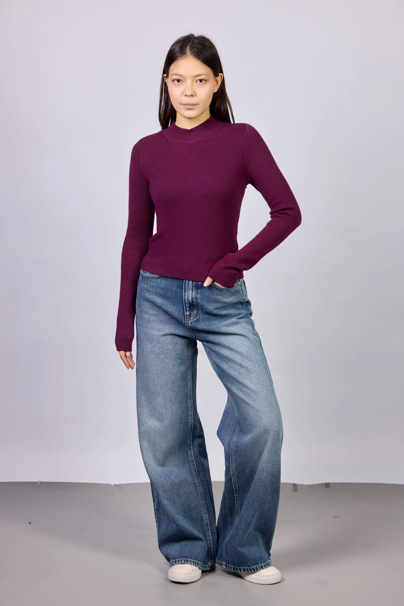 Джемпер фиолетовый для женщин 42147-16 60