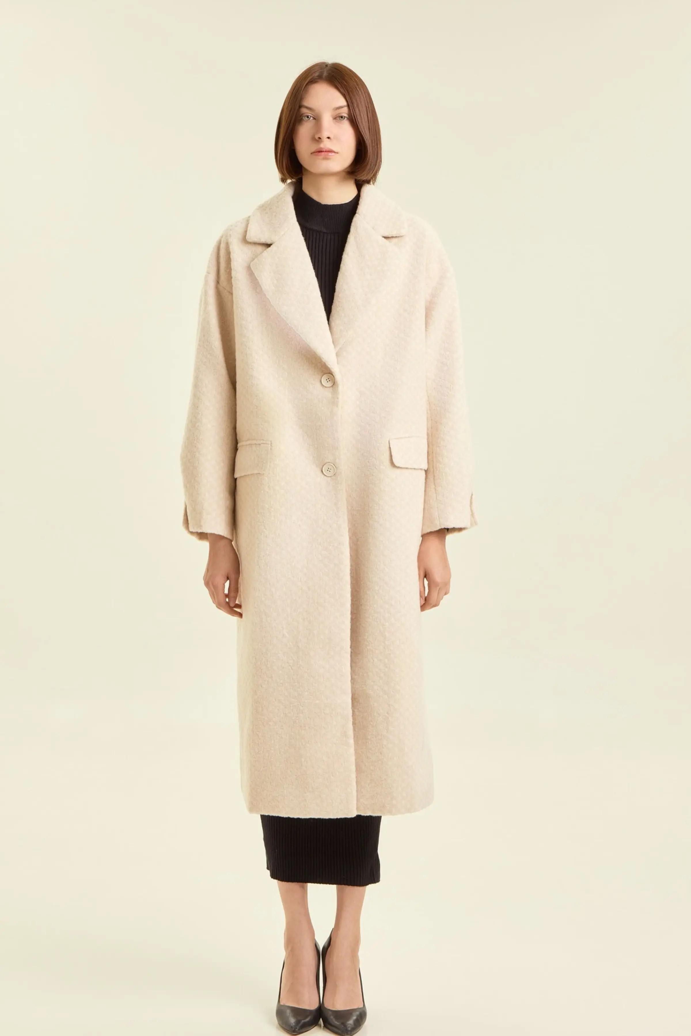 Пальто айвори для женщин 47109-234 53
