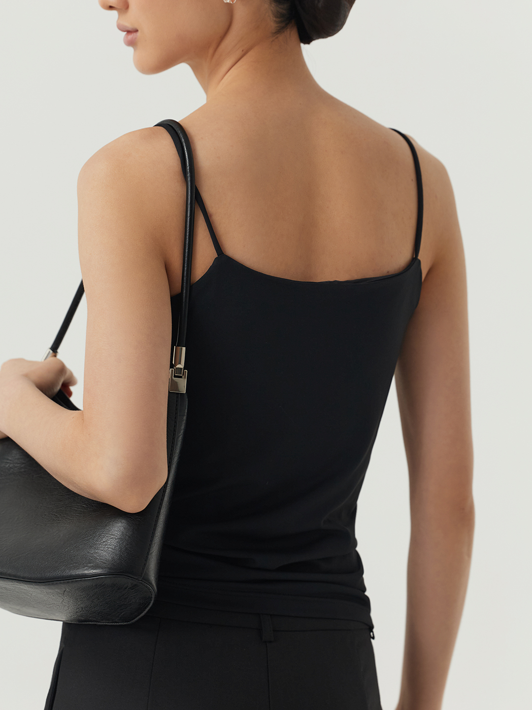 Топ черный для женщин 48195-1 46