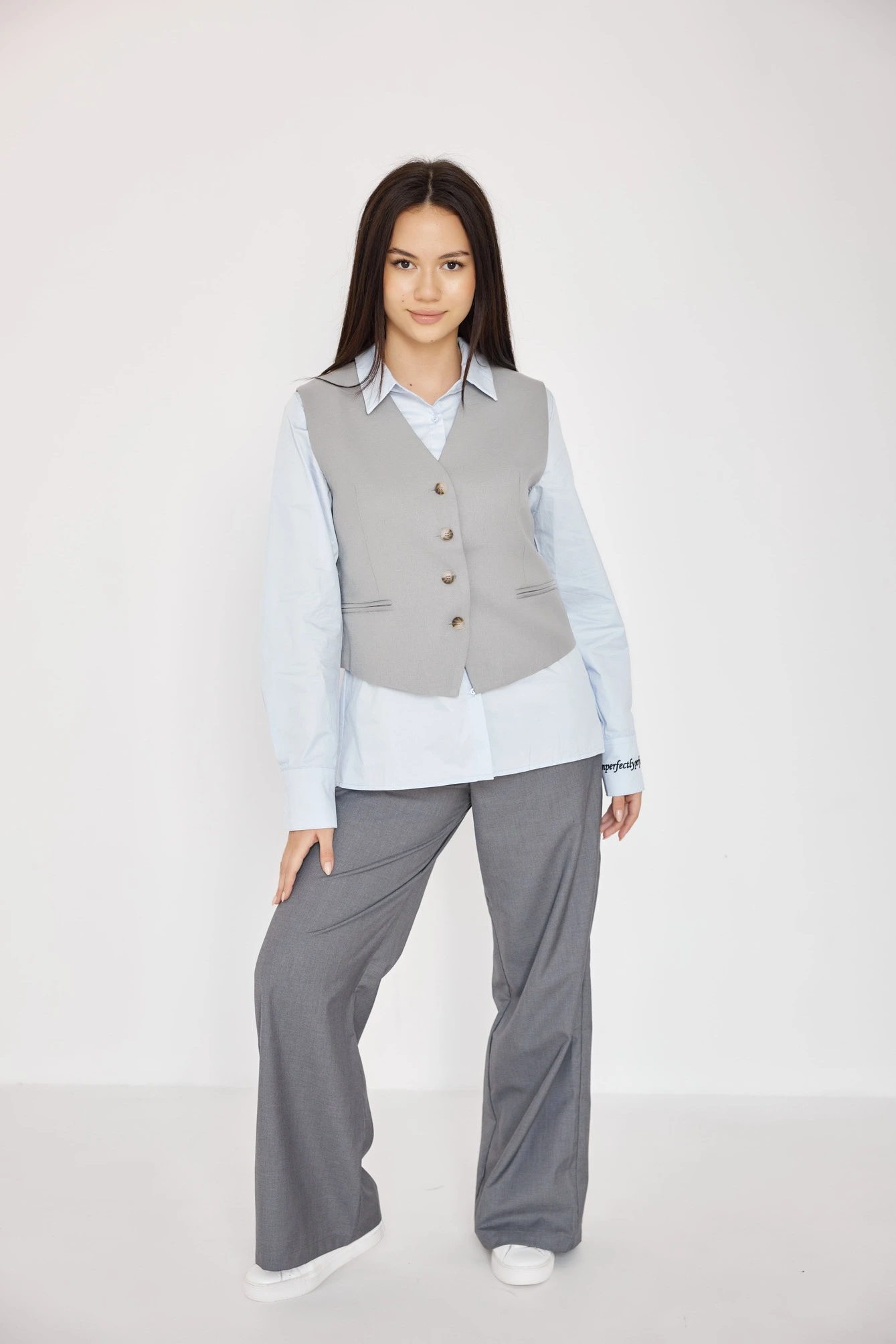 Жилетка серый для женщин 42107-61 68