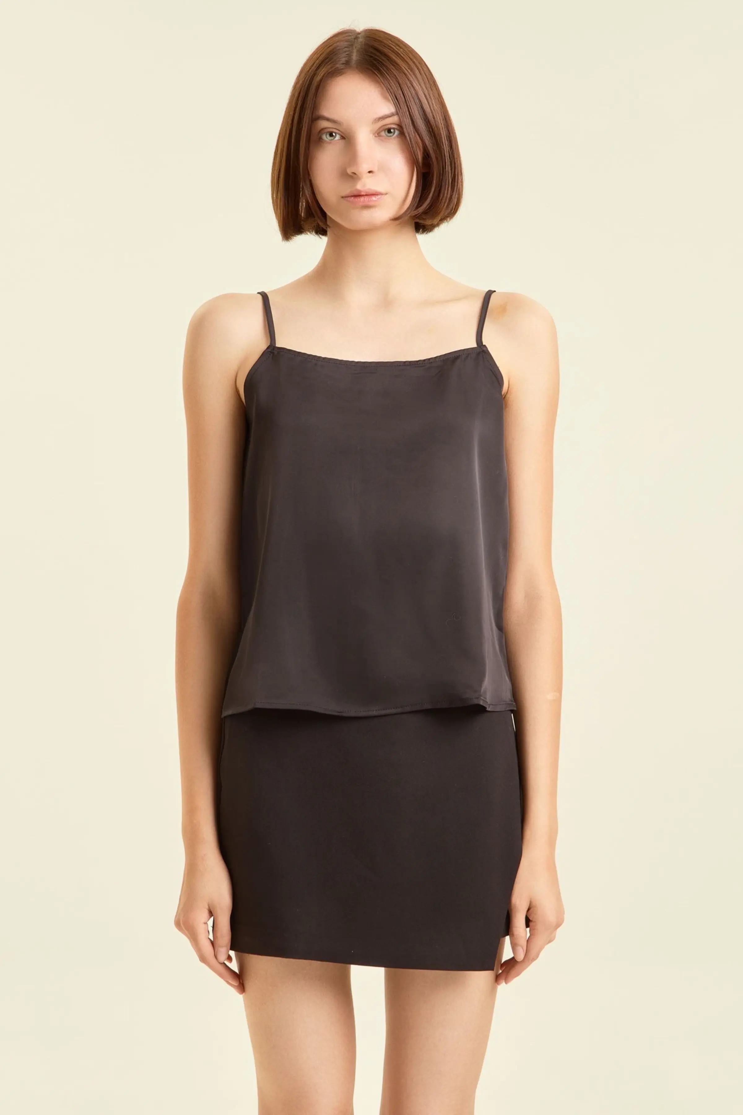 Топ черный для женщин 47261-1 46