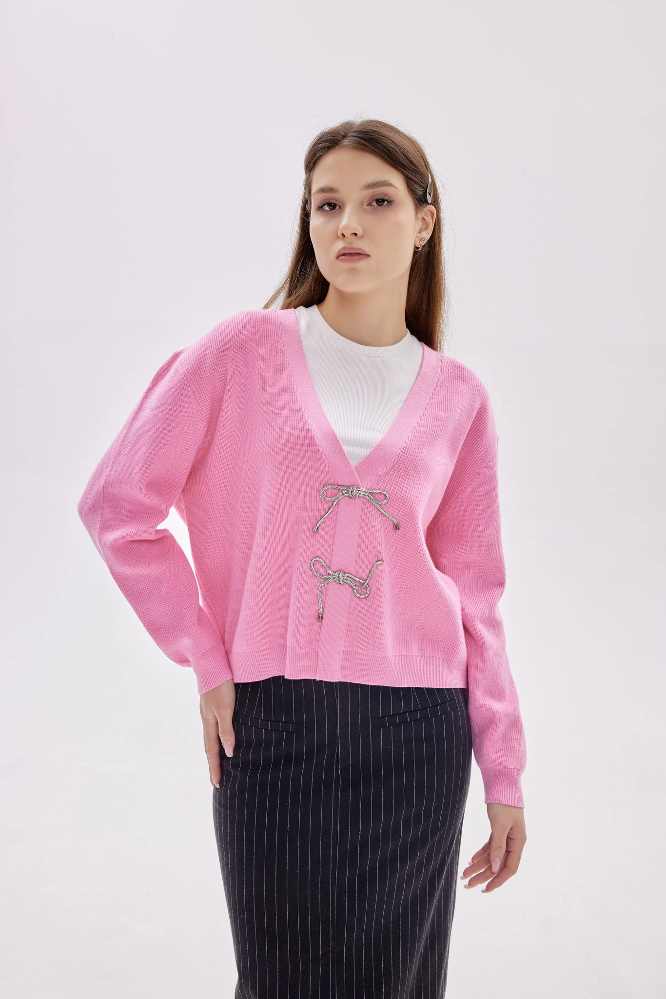 Свитер розовый для женщин 39223-17 65