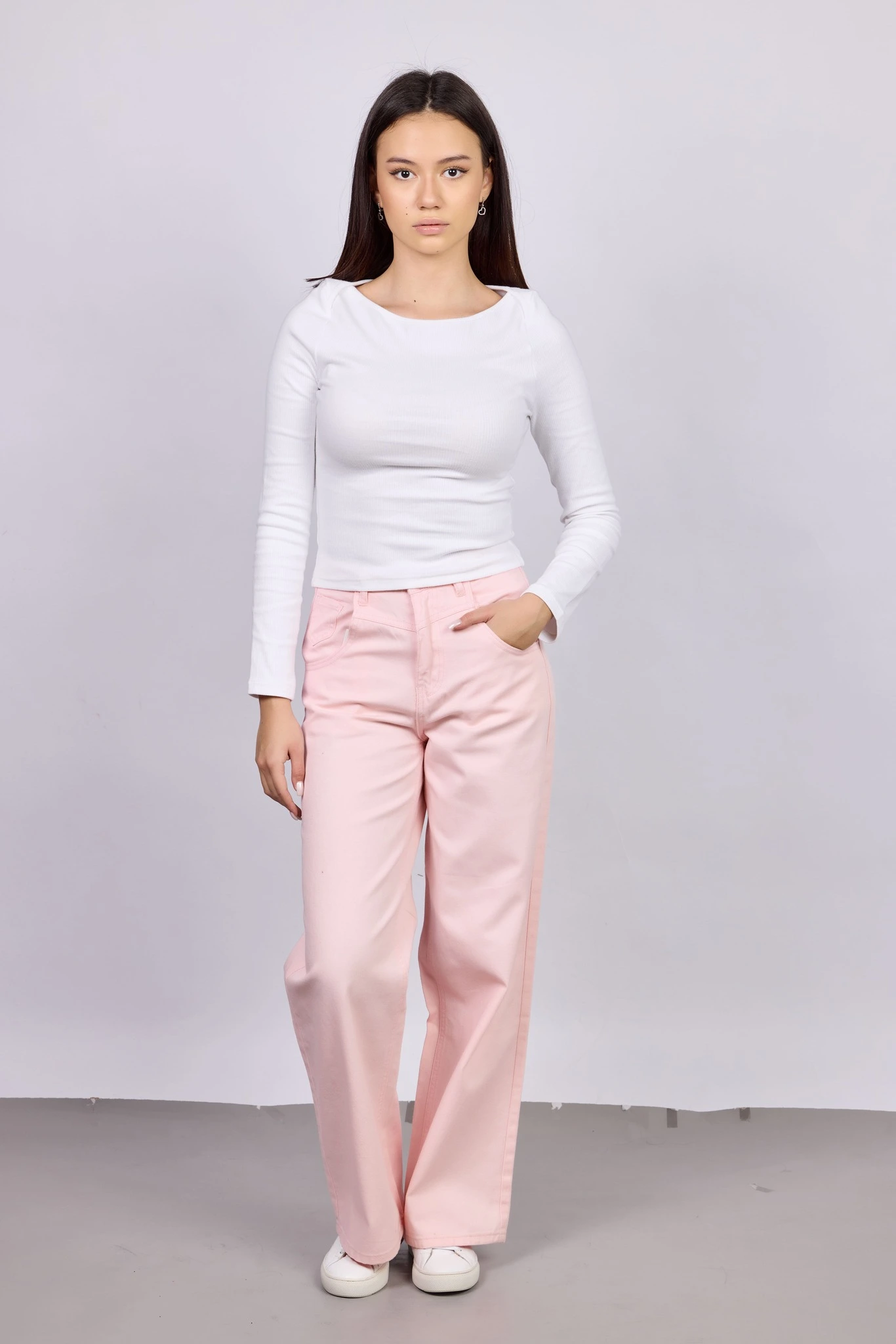 Лонгслив белый для женщин 42205-4 59