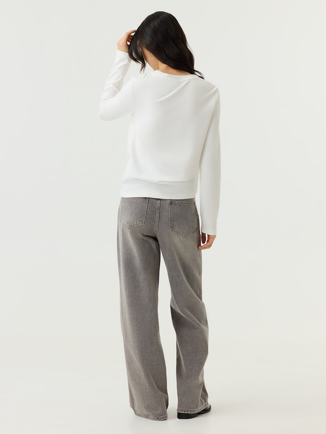 Лонгслив белый для женщин 48264-4 59