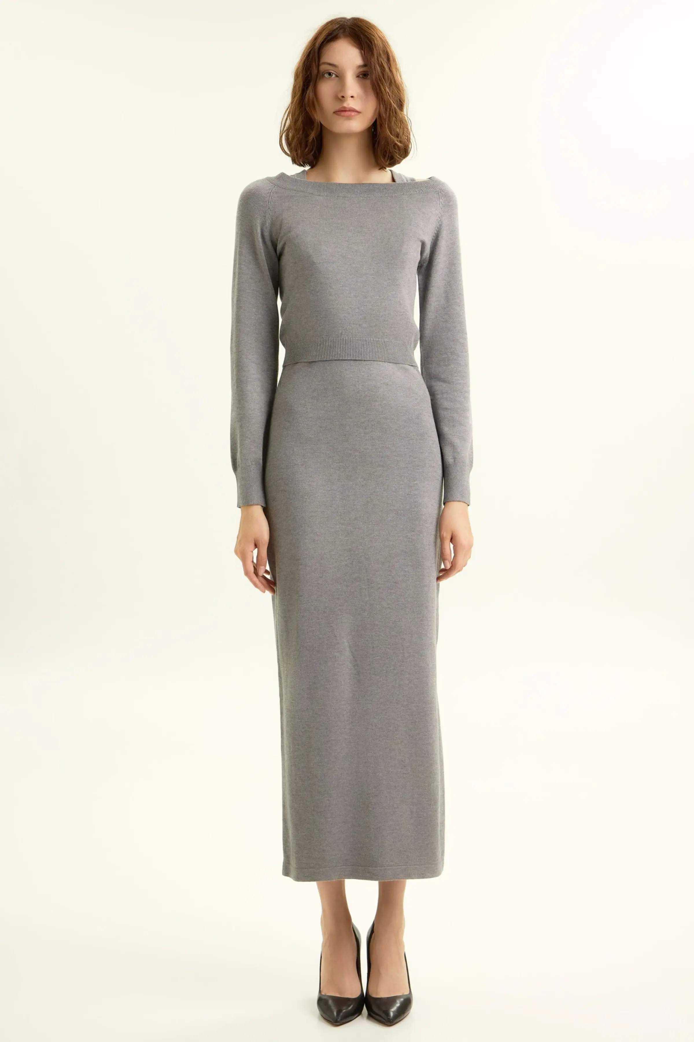 Платье серый для женщин 43211-61 54