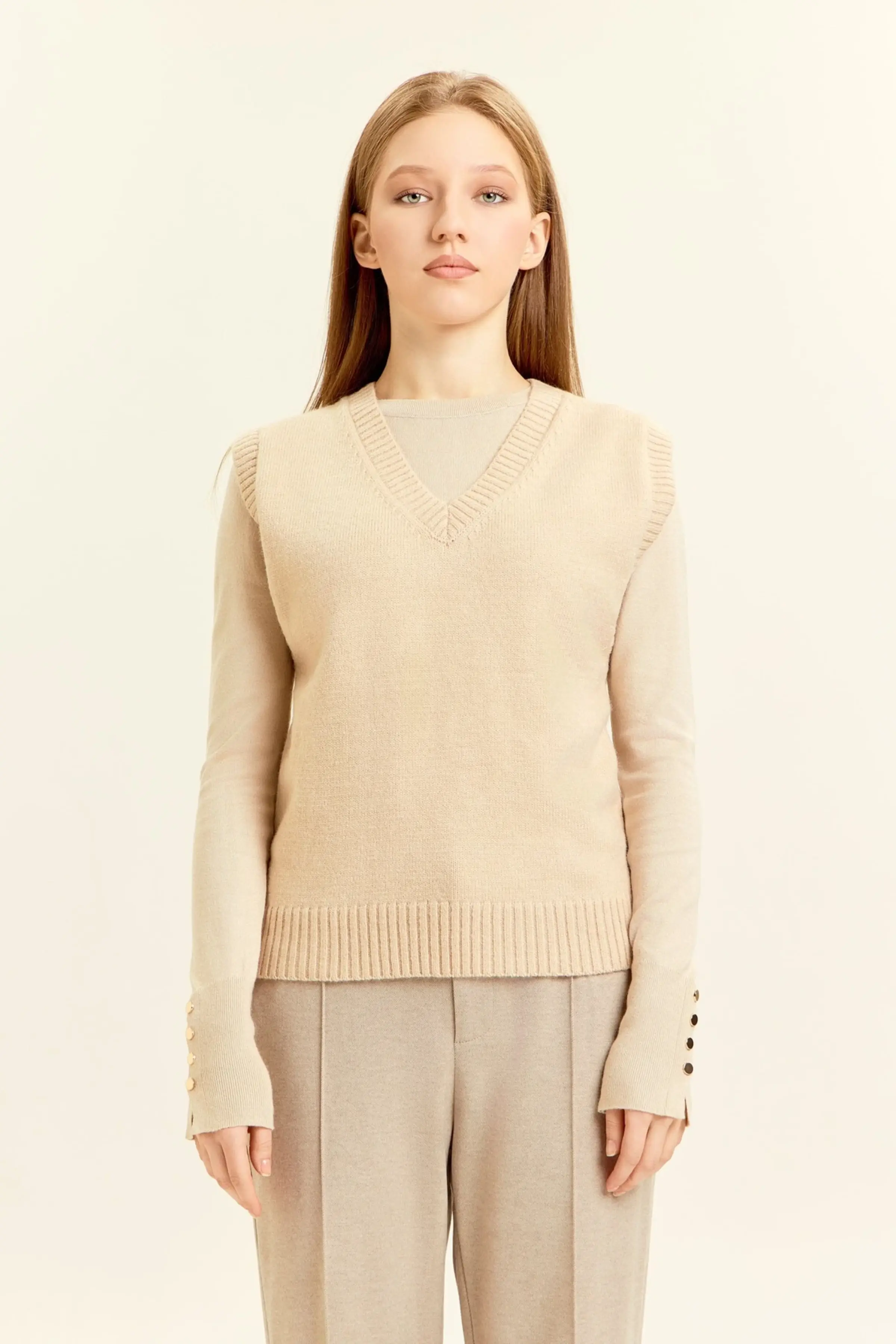 Жилетка айвори для женщин 47145-234 68