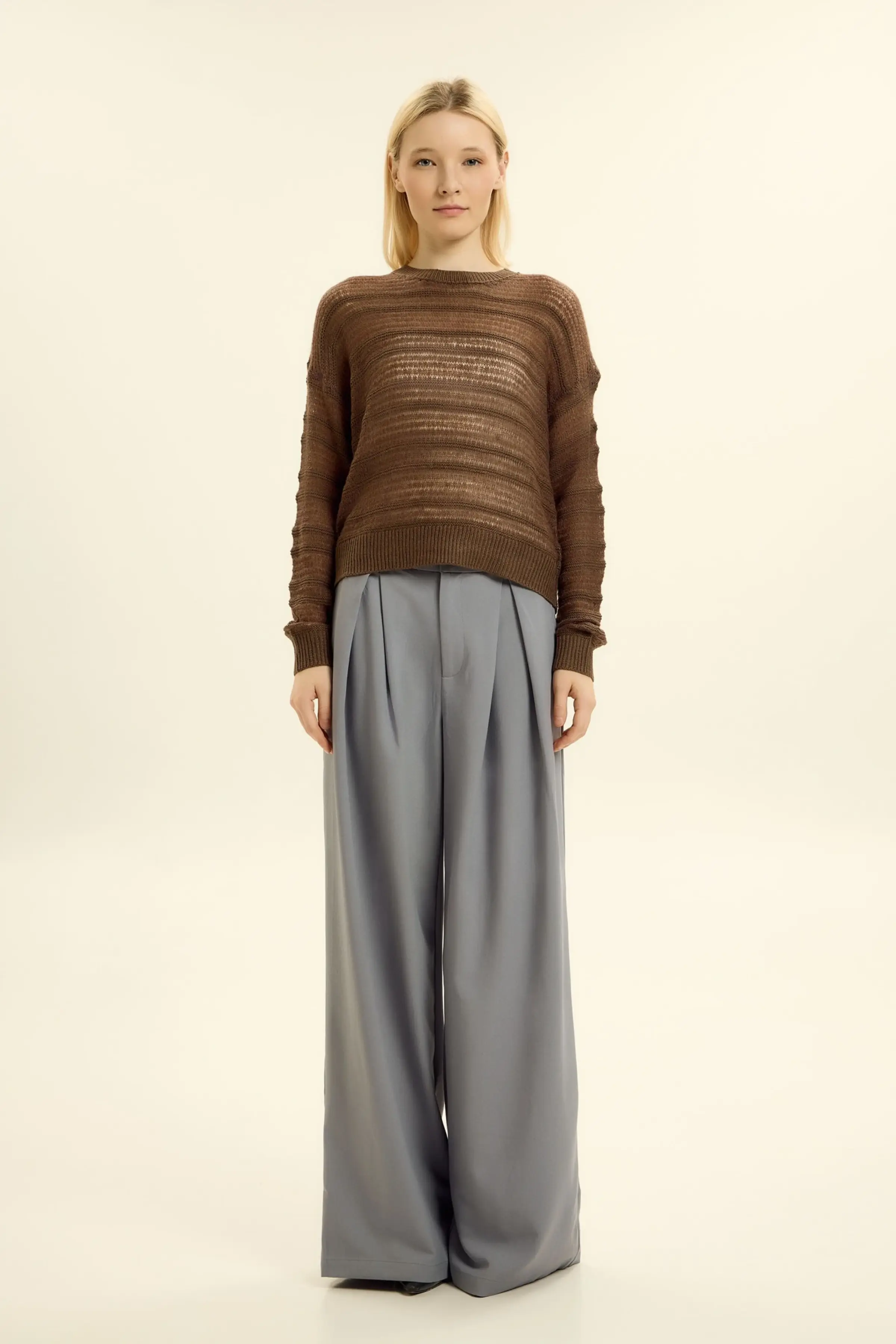 Джемпер коричневый для женщин 46225-13 60