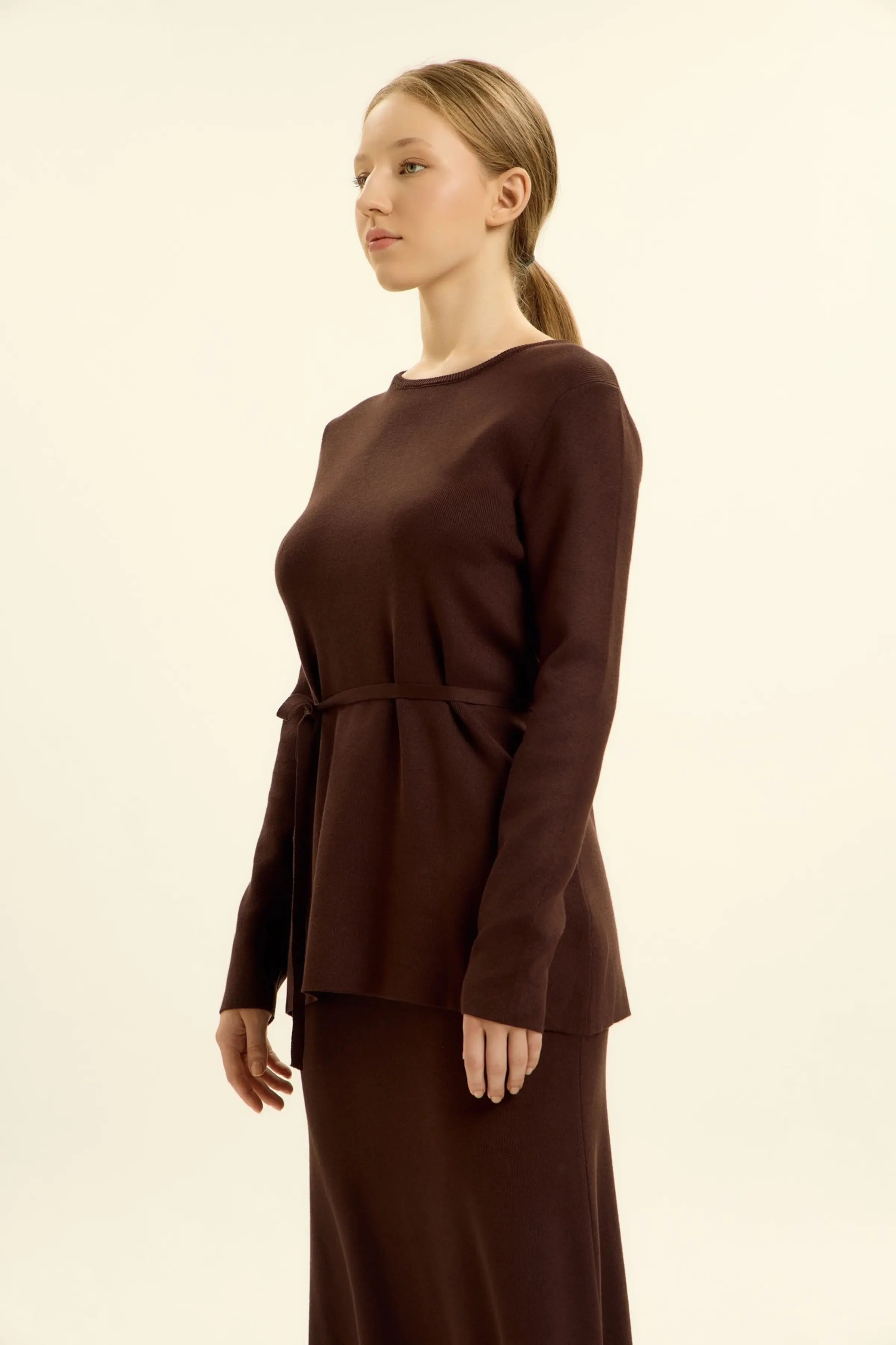 Джемпер коричневый для женщин 46208-13 60