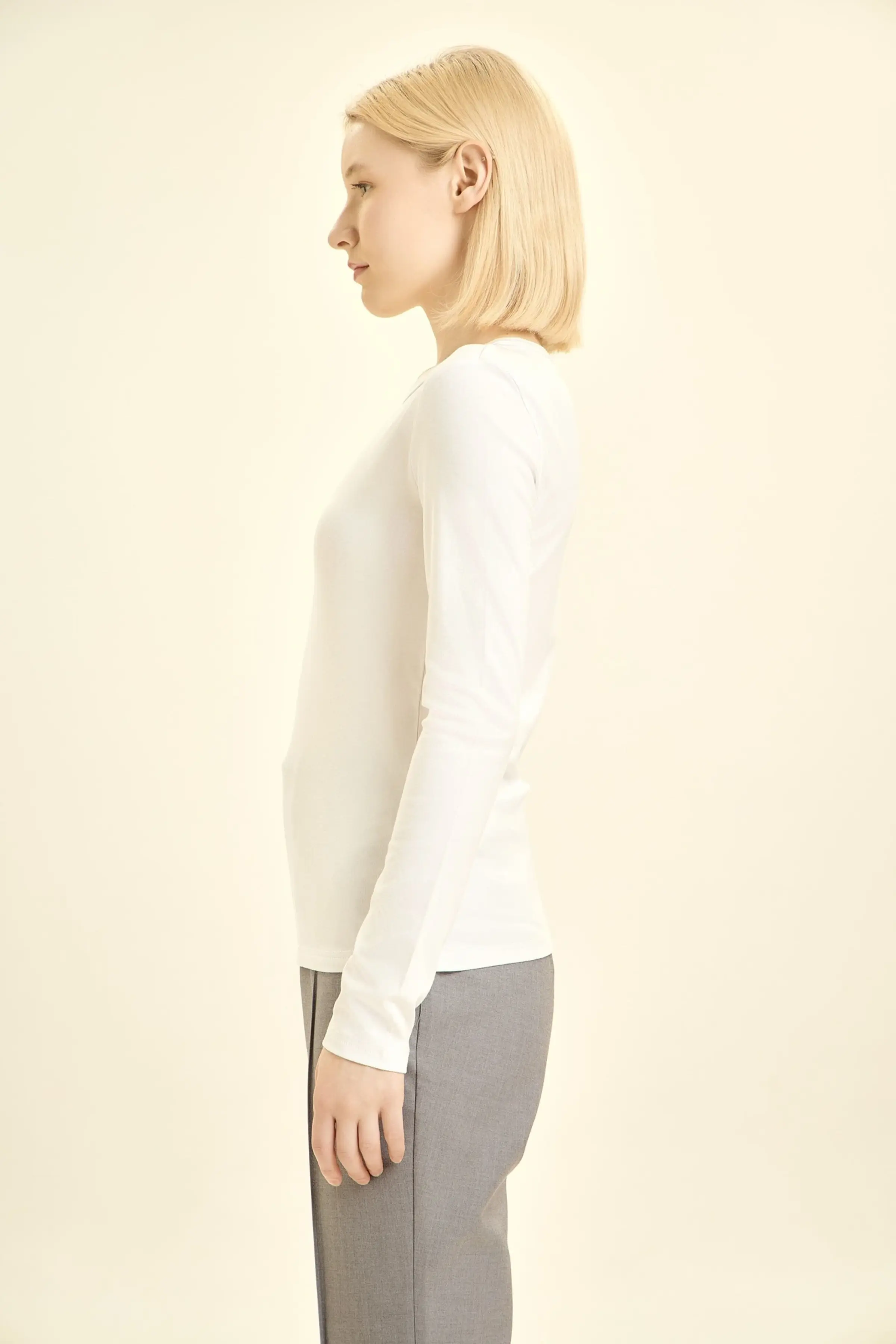 Лонгслив белый для женщин 46133-4 59