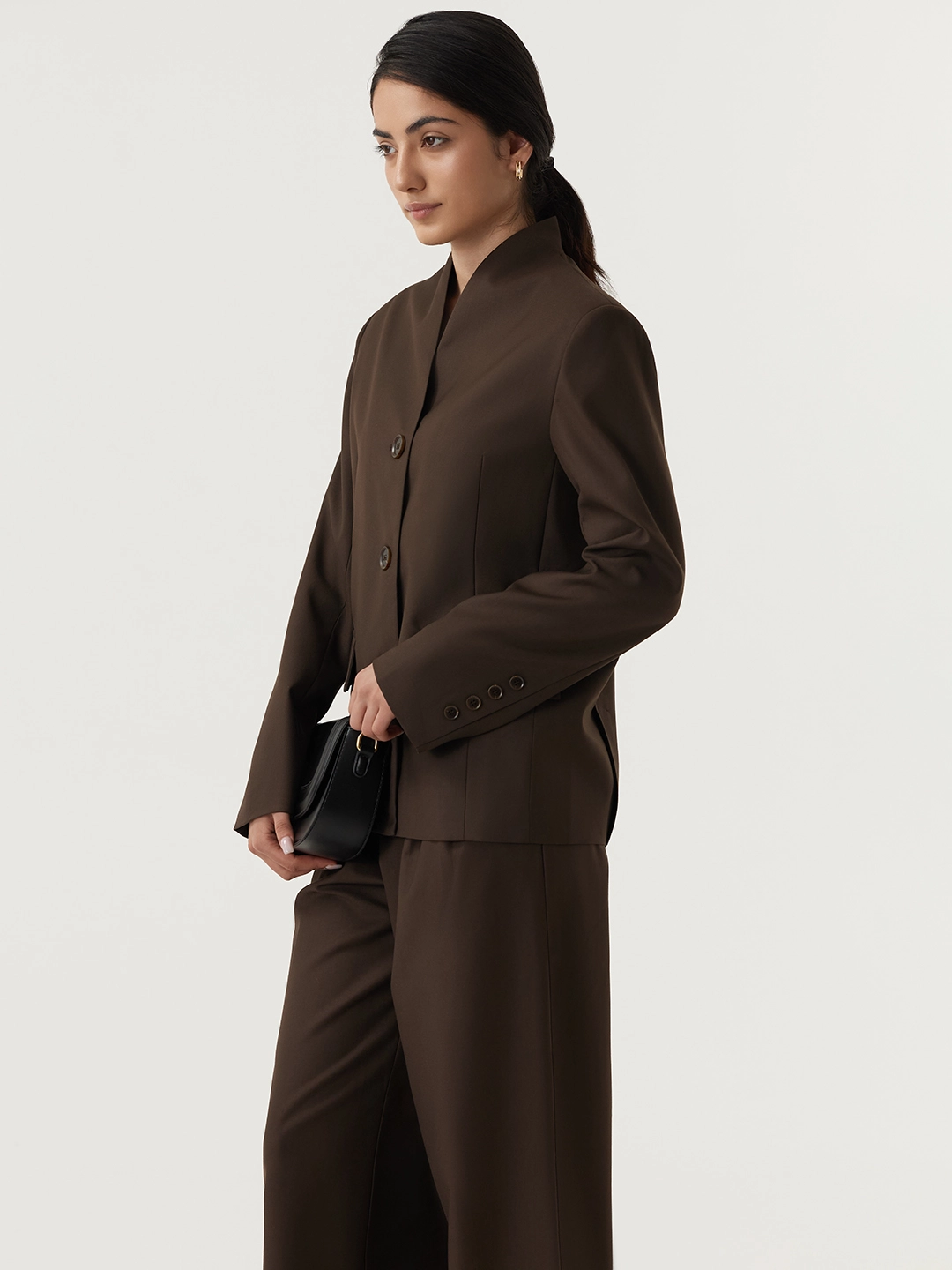 Жакет коричневый для женщин 48143-13 64
