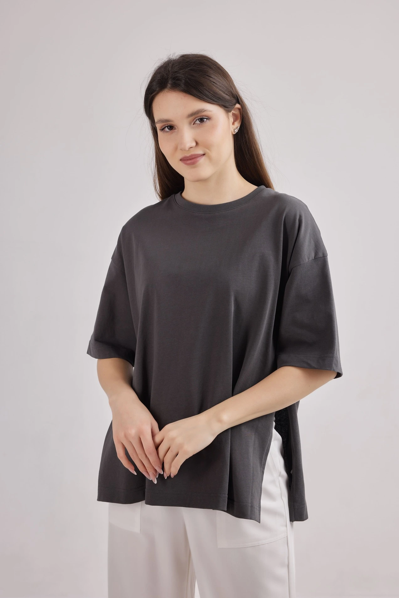 Футболка серый для женщин 41281-61 67