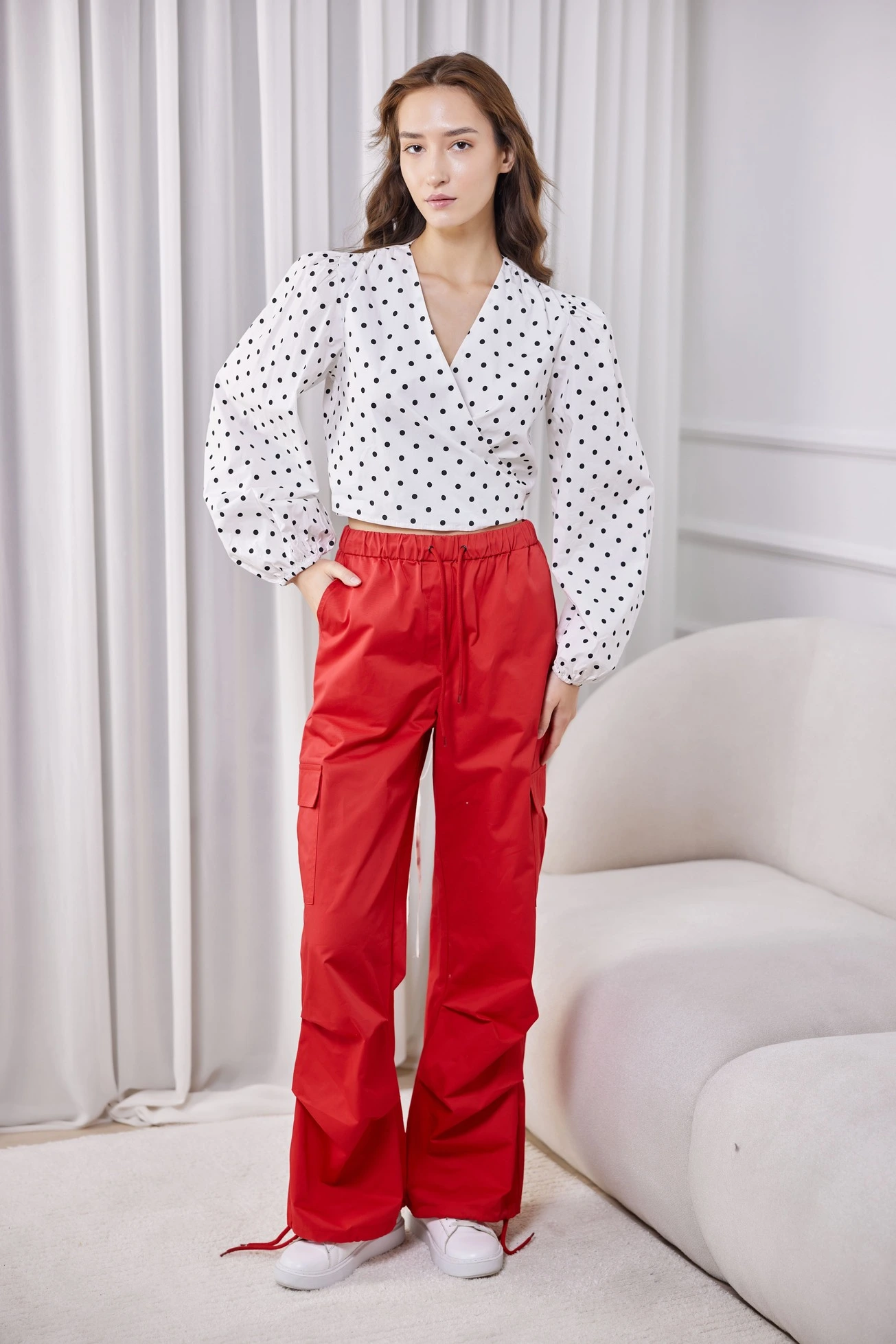 Брюки красный для женщин 41177-7 71