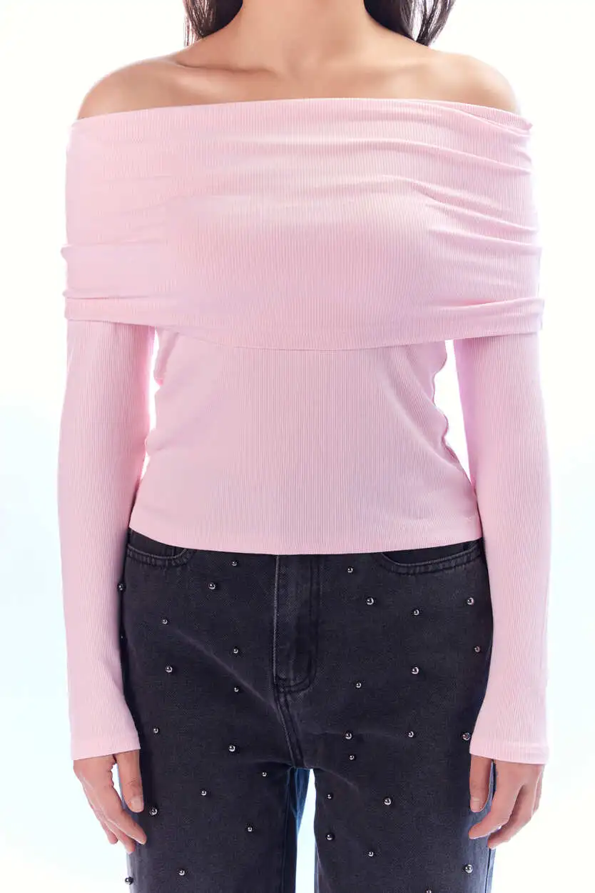 Лонгслив розовый для женщин 44192-17 59