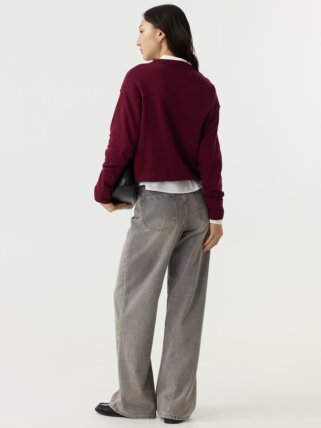 Джемпер бордовый для женщин 48103-67 60