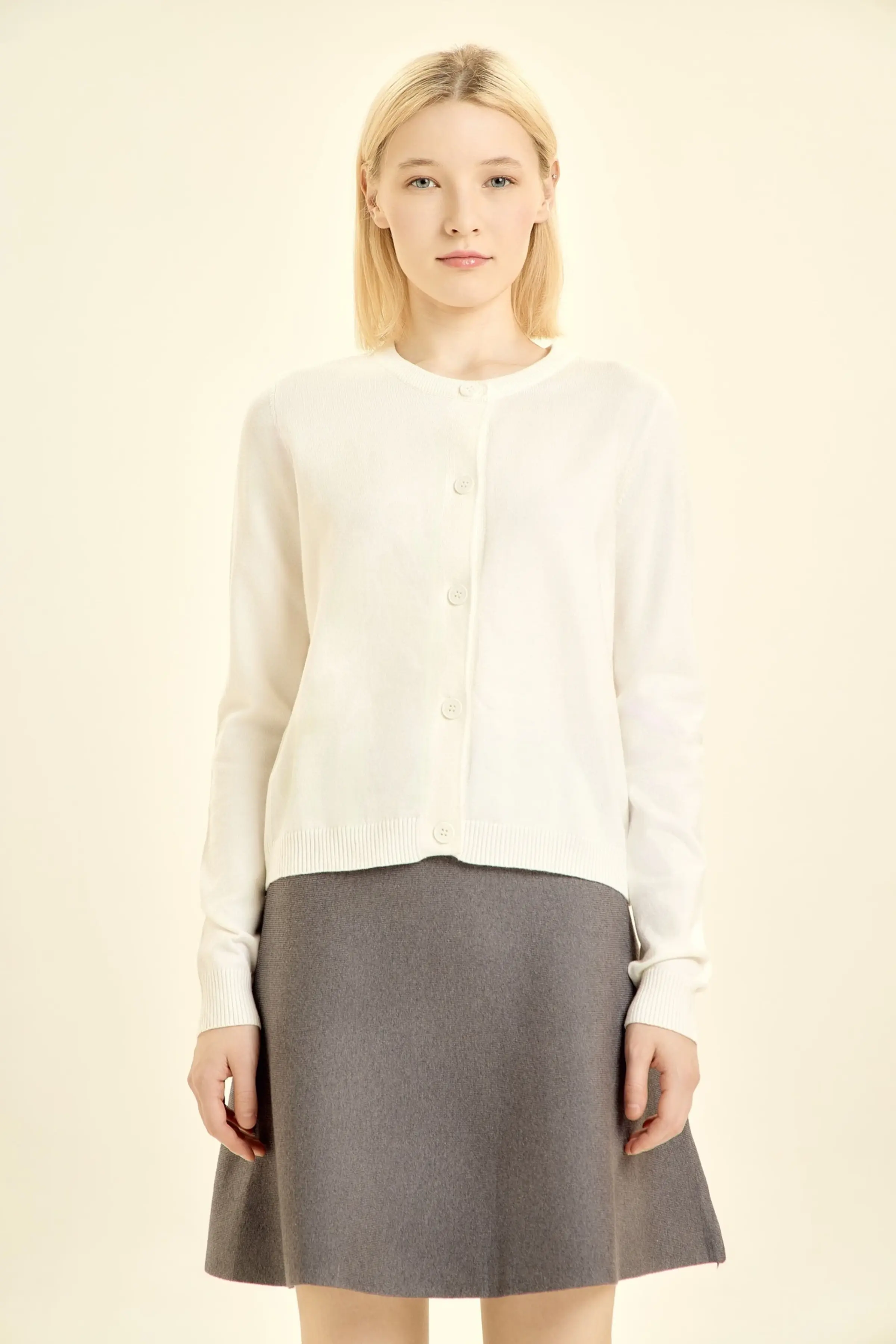 Кардиган белый для женщин 46231-4 50