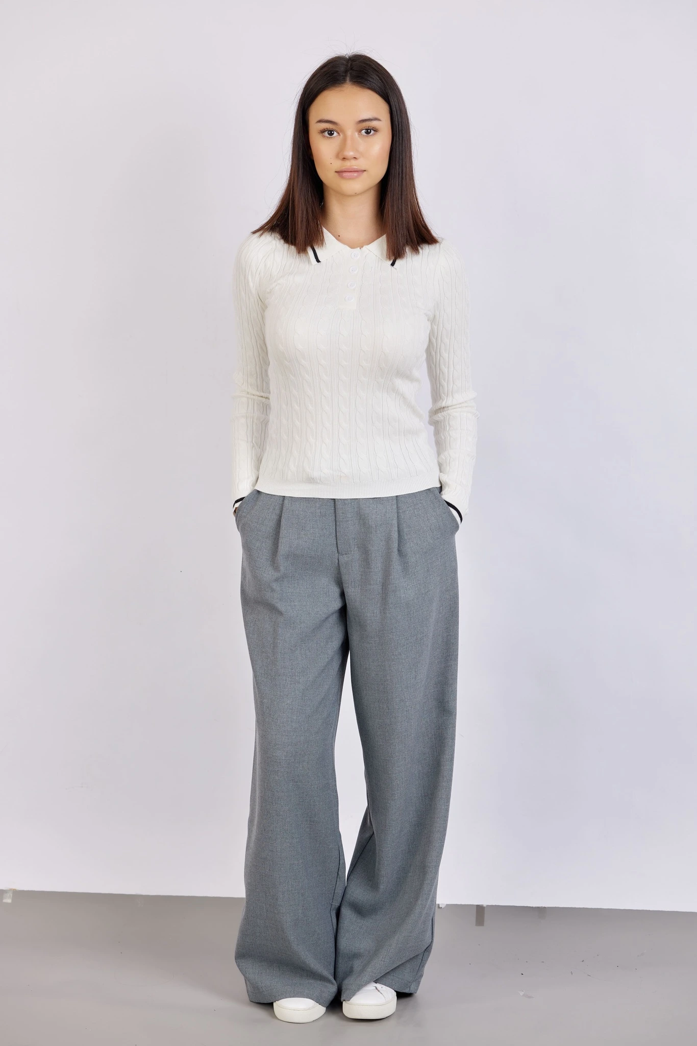 Брюки серый для женщин 43187-61 71