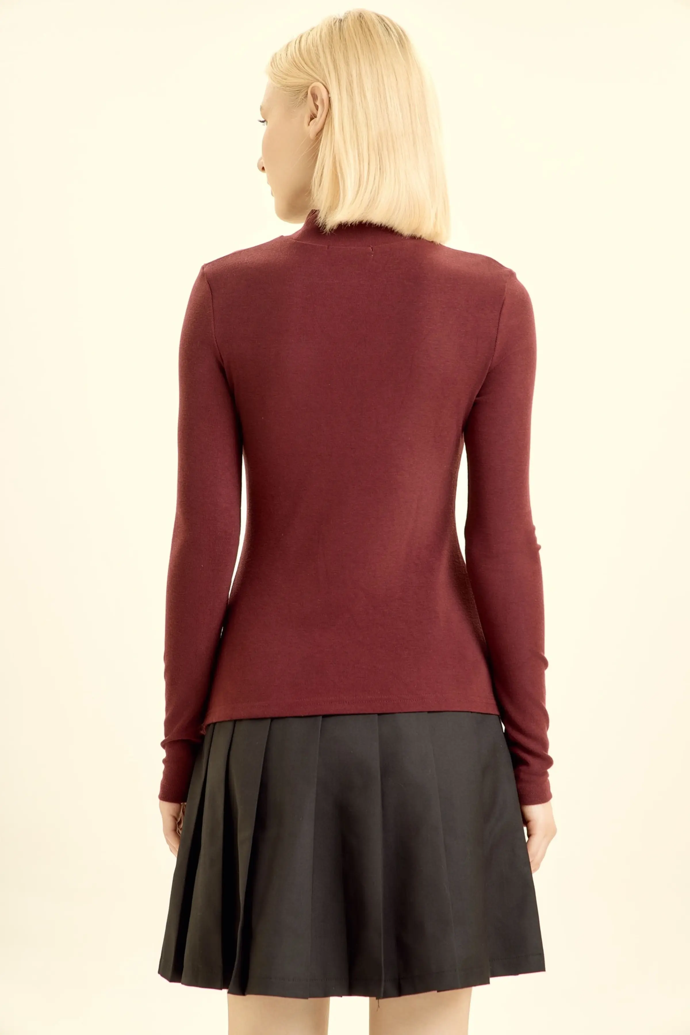 Лонгслив бордовый для женщин 46122-67 59