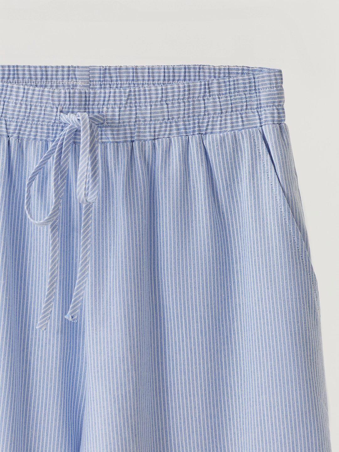 Брюки бело-голубая полоска для женщин 48335-47 71