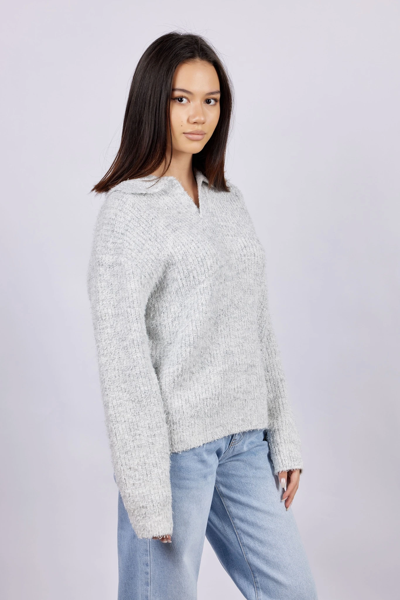 Свитер серый для женщин 43242-61 65