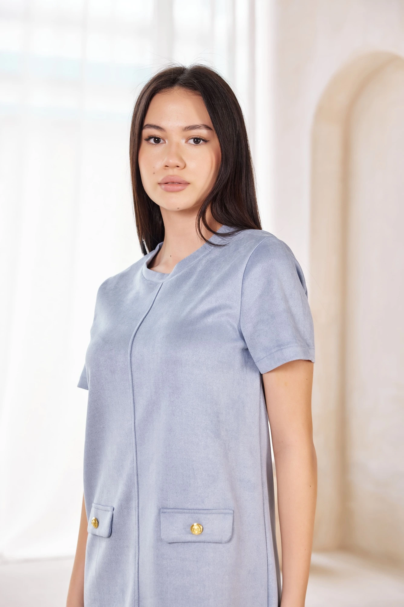 Платье голубой для женщин 42280-10 54