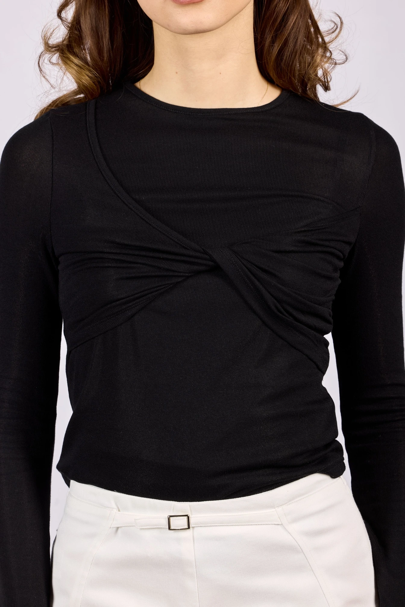 Лонгслив черный для женщин 44257-1 59