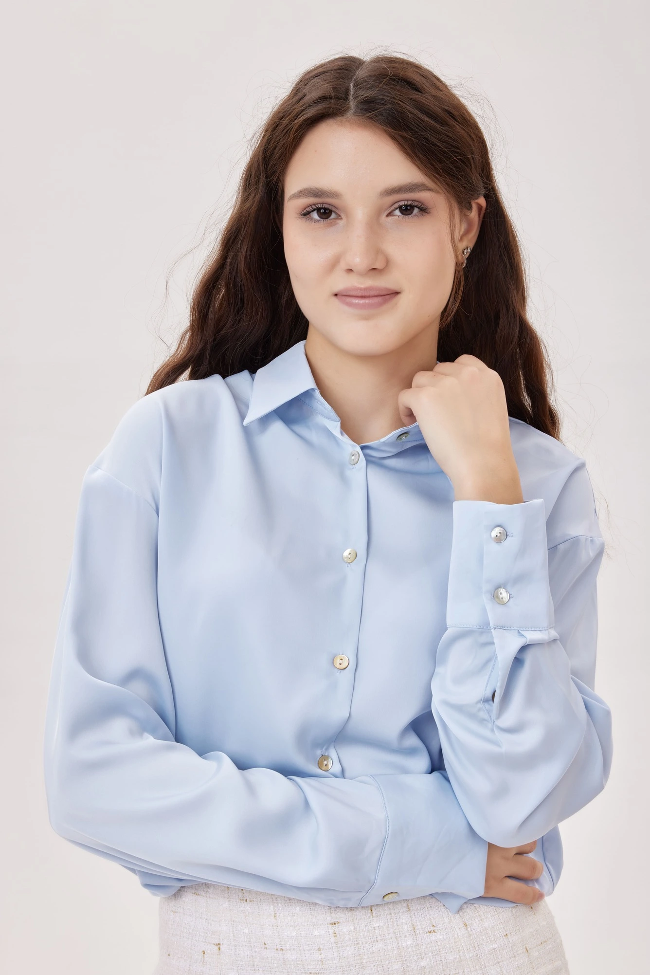 Блузка голубой для женщин 39273-10 28