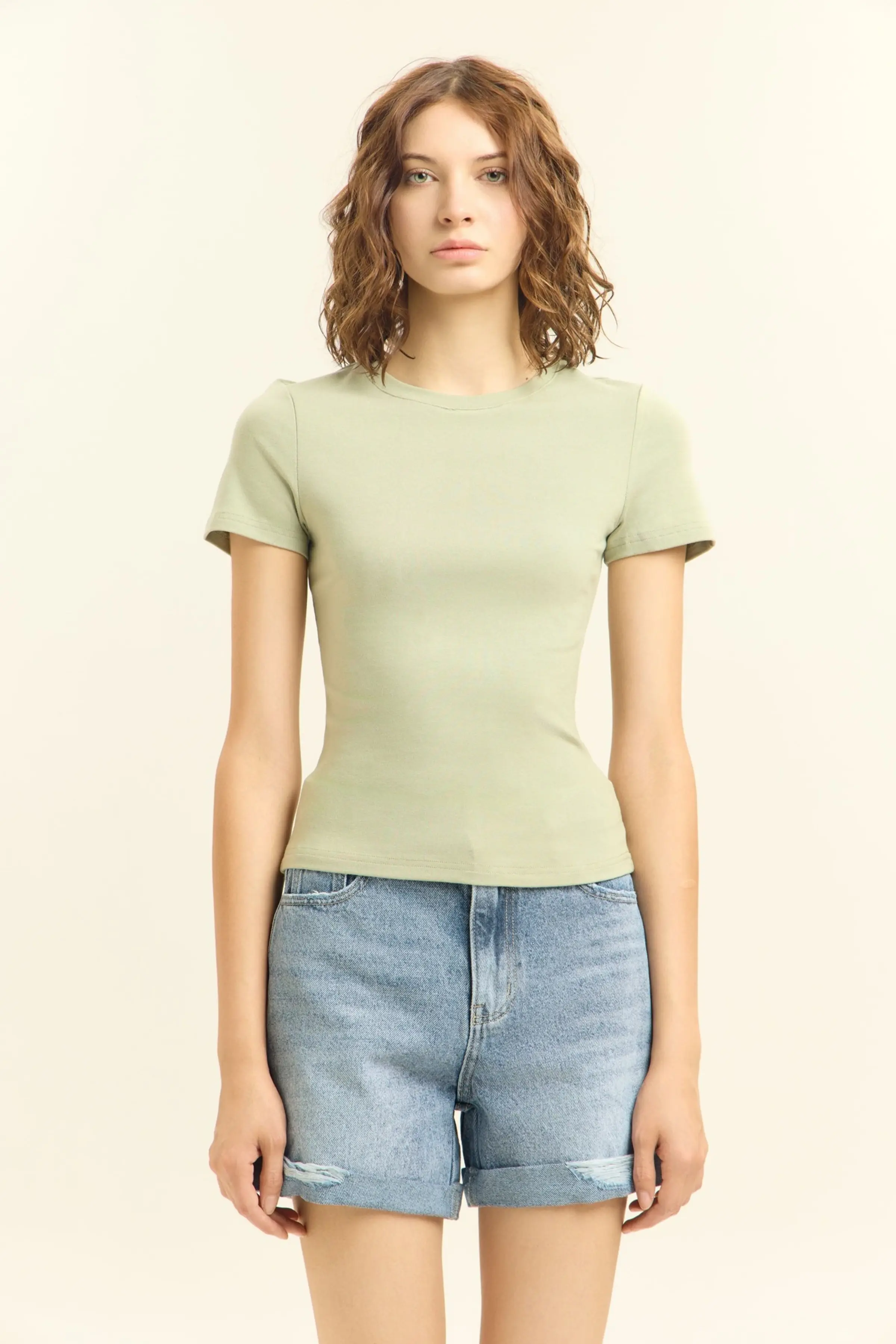 Футболка хаки для женщин 45264-14 67