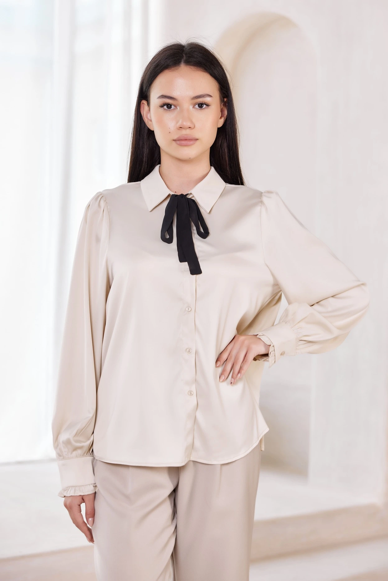 Блузка бежевый для женщин 42178-15 28