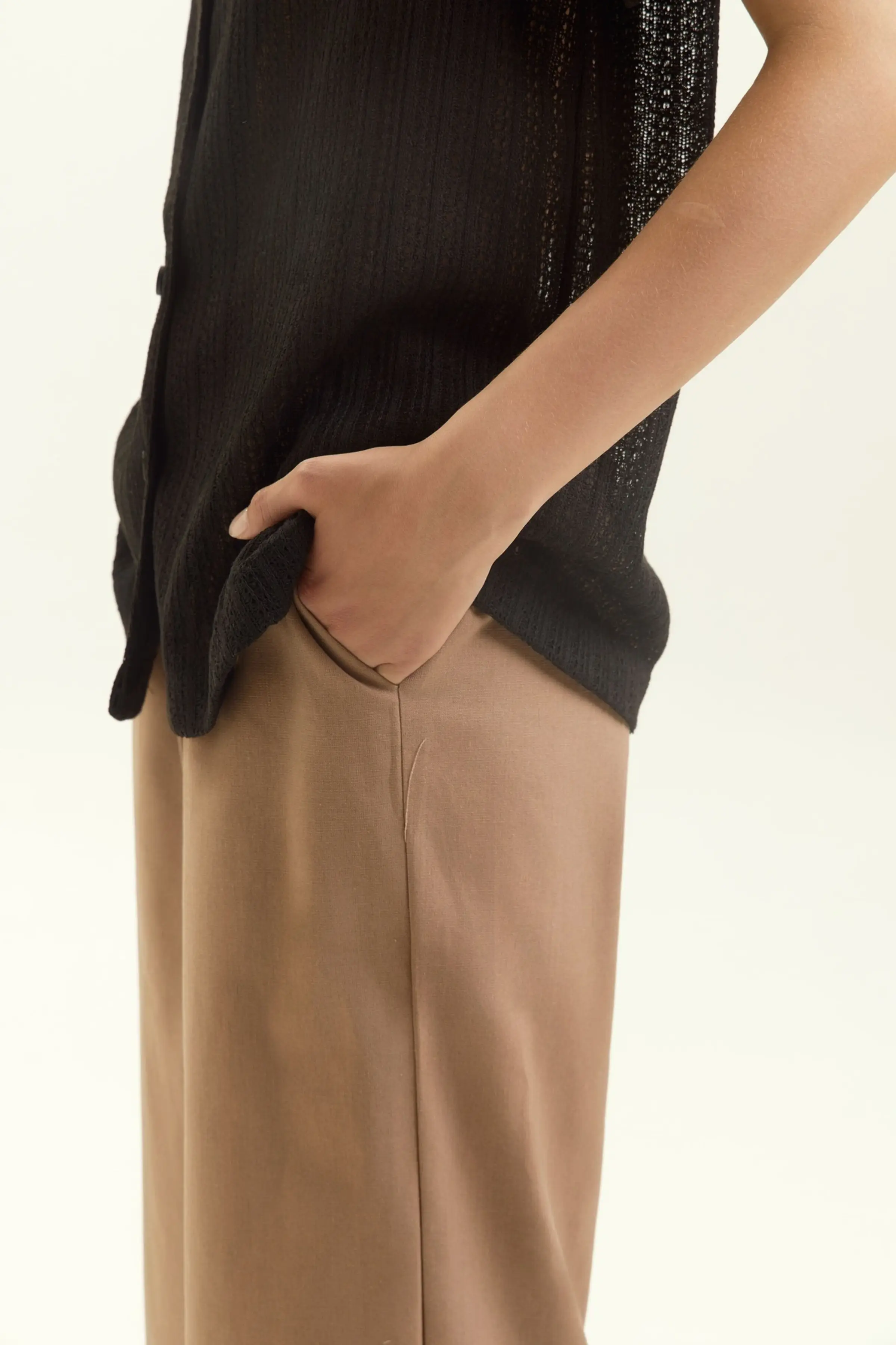 Брюки темно-бежевый для женщин 45182-78 71