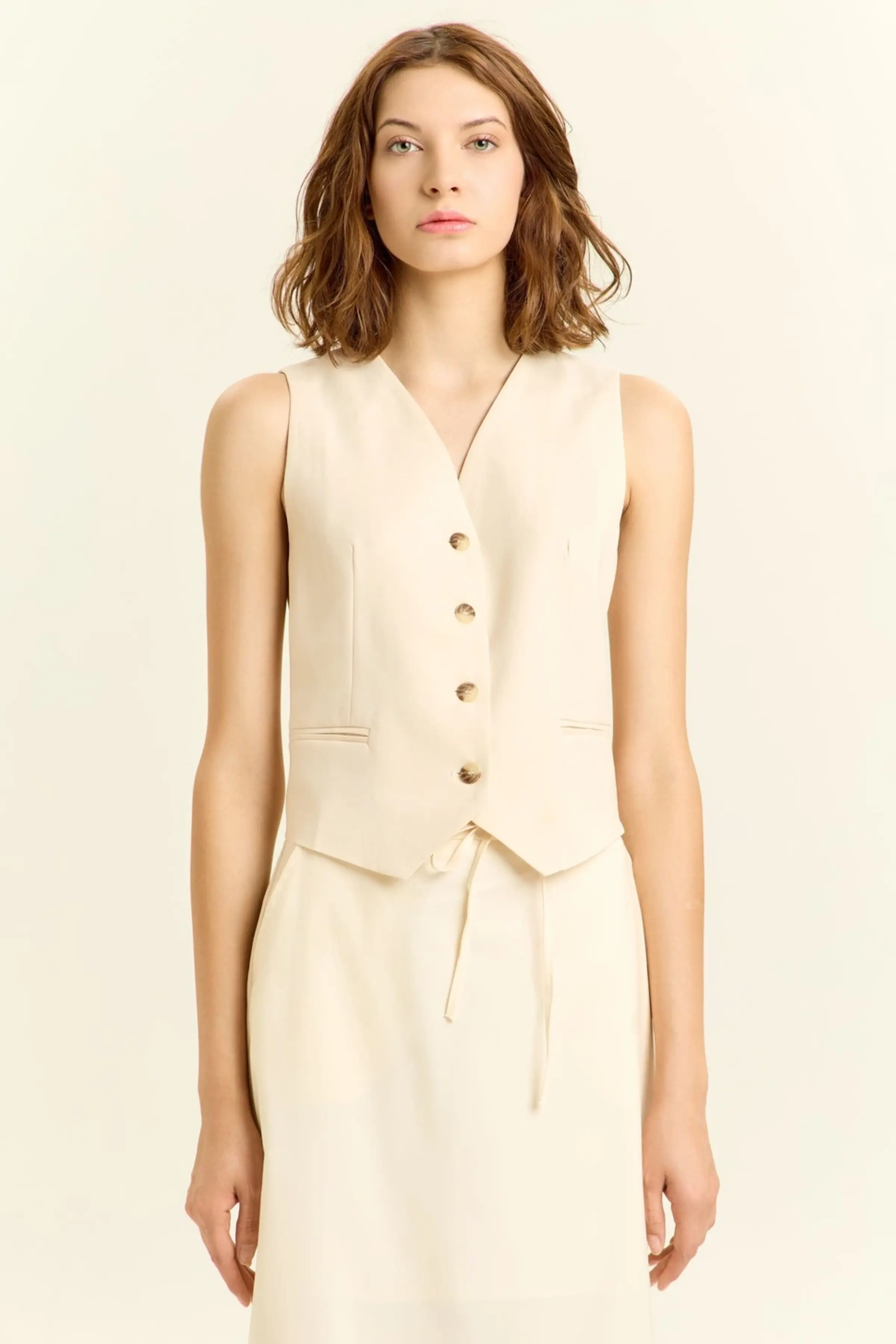 Жилетка бежевый для женщин 45108-15 68