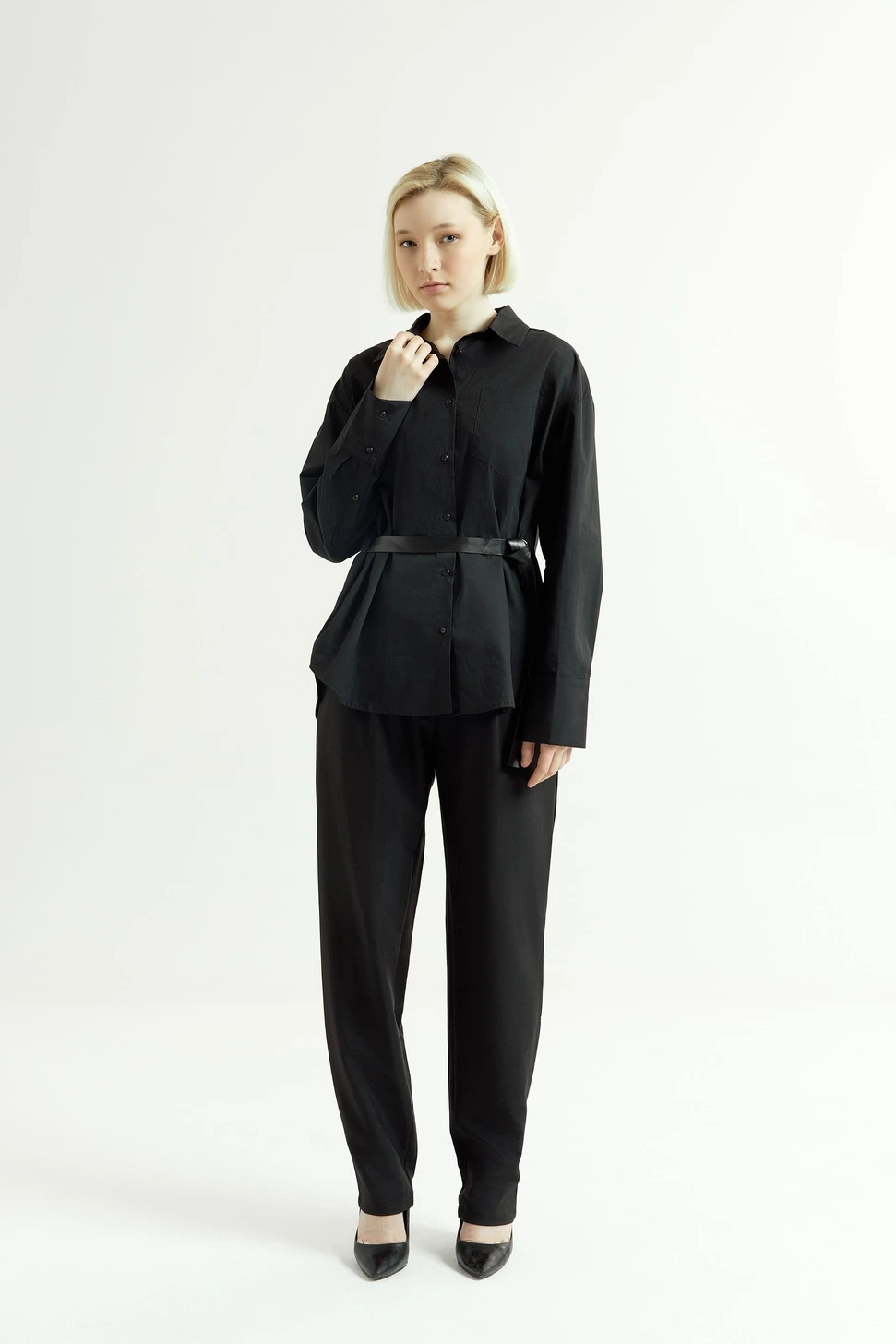 Рубашка черный для женщин 44250-1 66