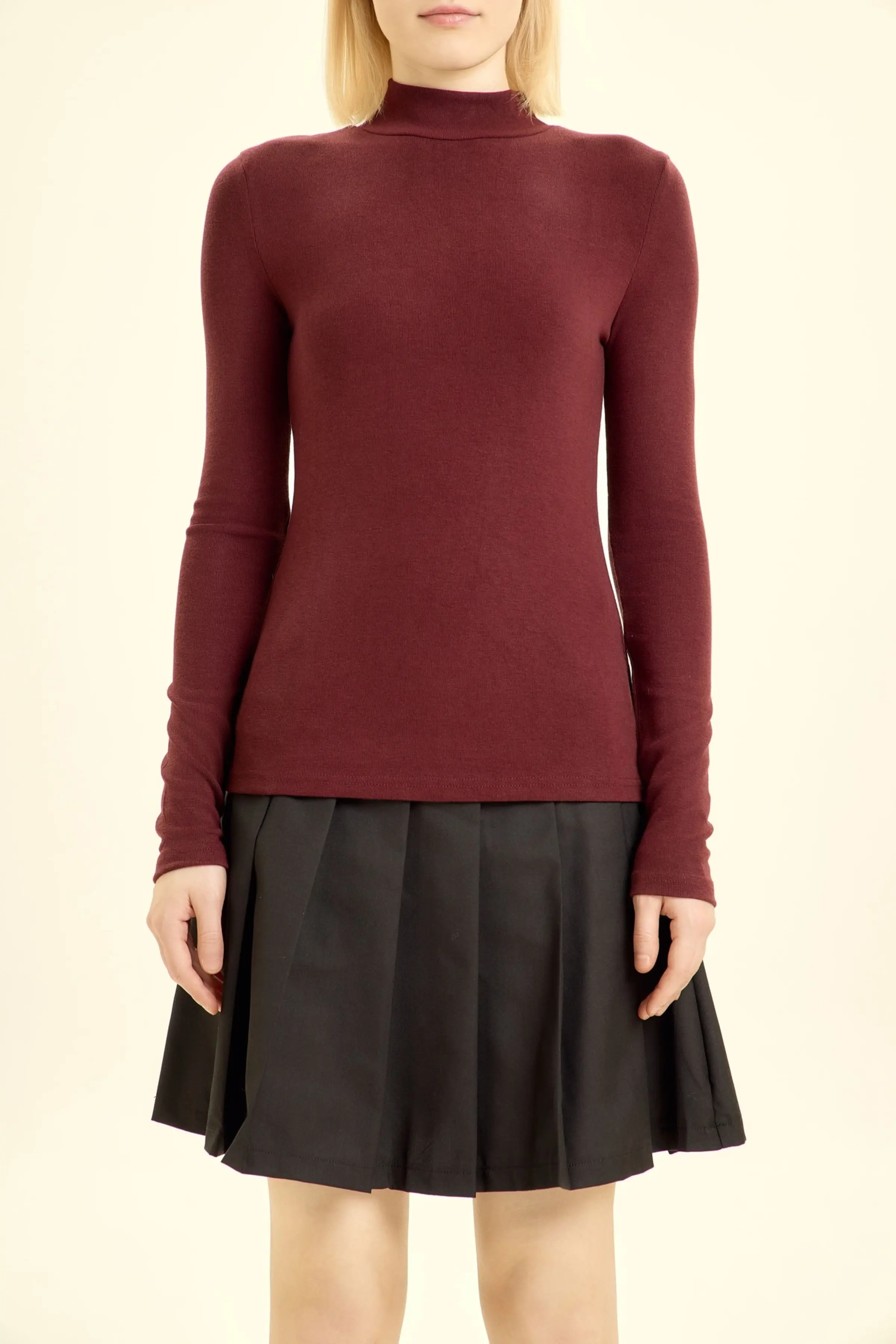 Лонгслив бордовый для женщин 46122-67 59