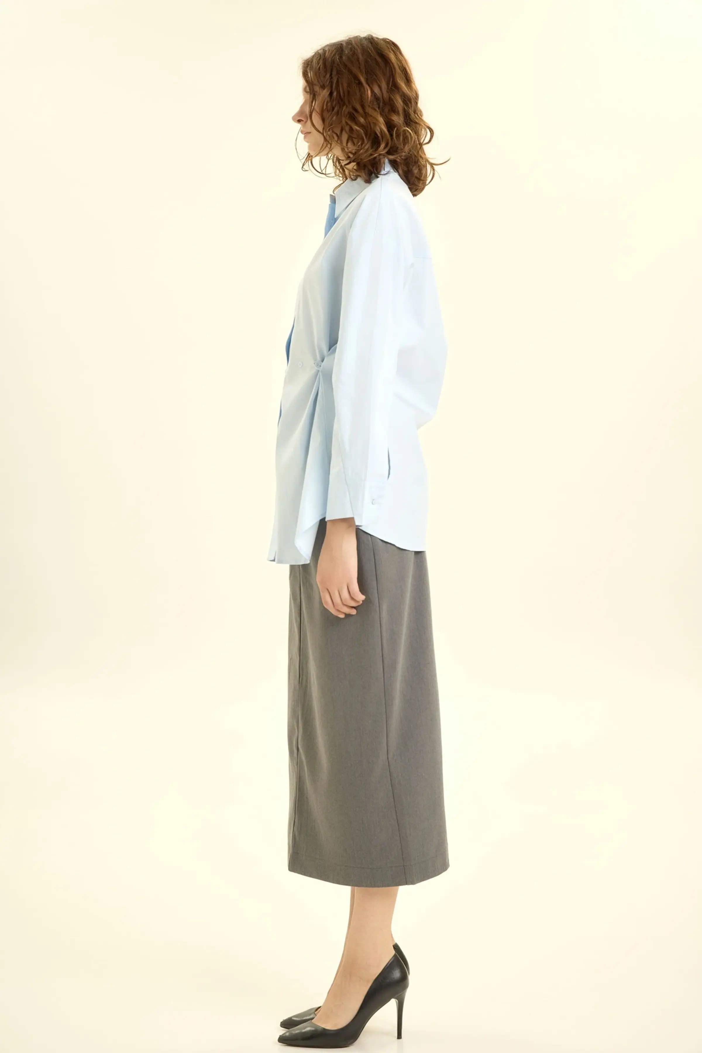 Рубашка голубой для женщин 46137-10 66