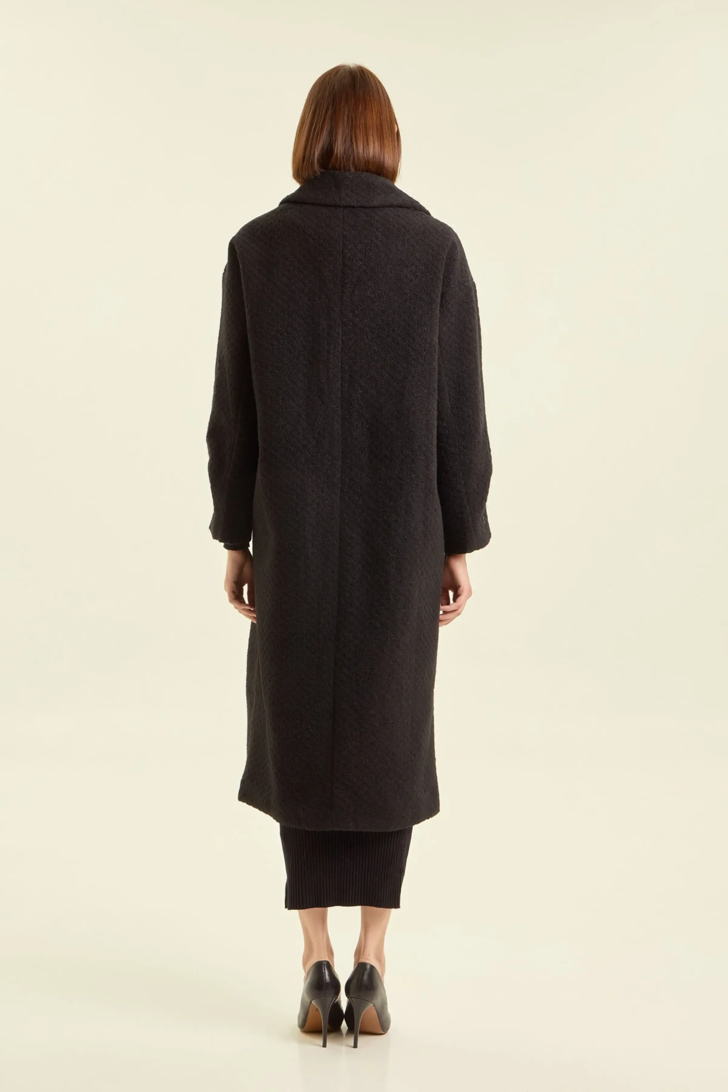 Пальто черный для женщин 47109-1 53