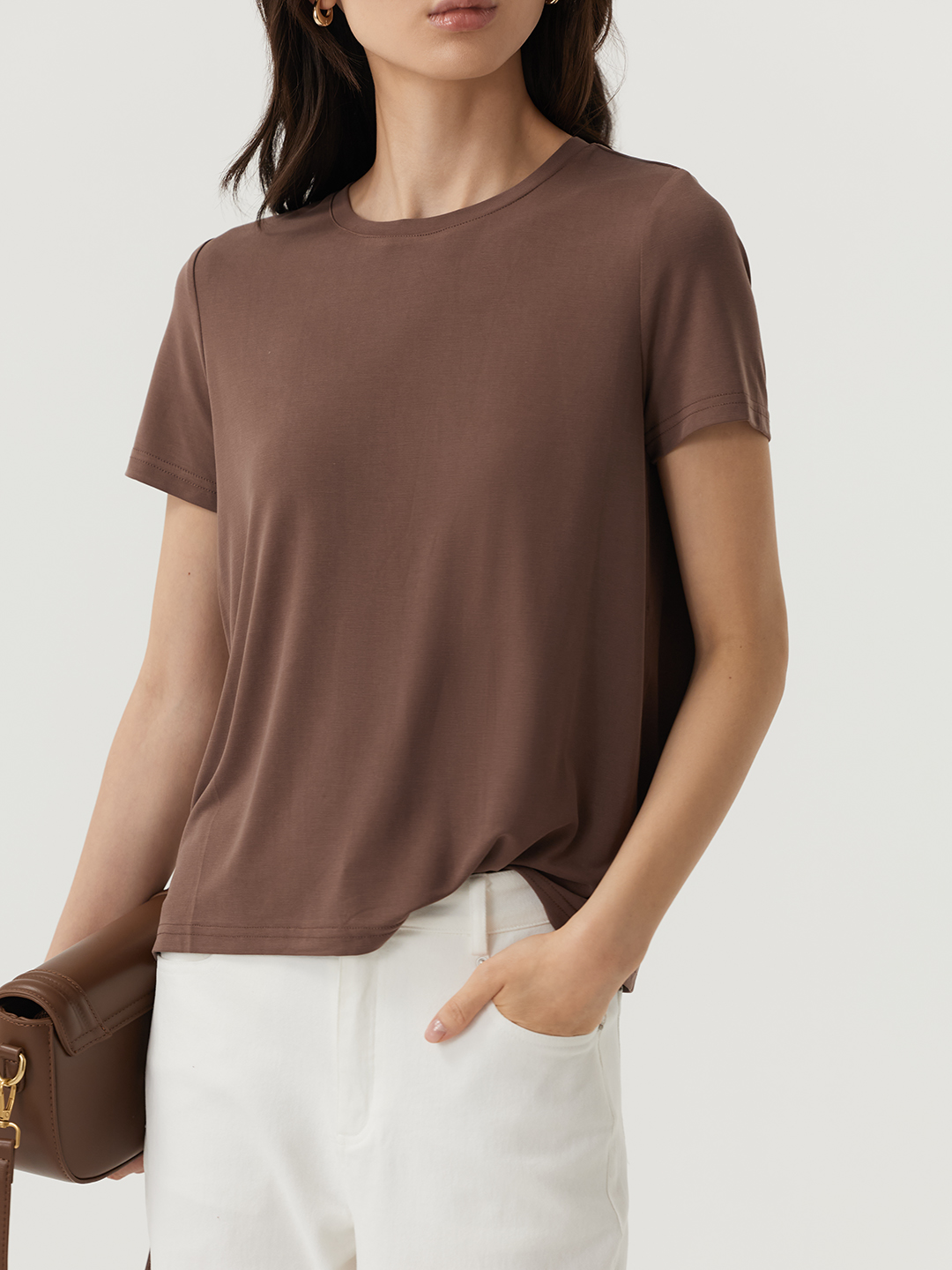 Футболка коричневый для женщин 48132-13 67
