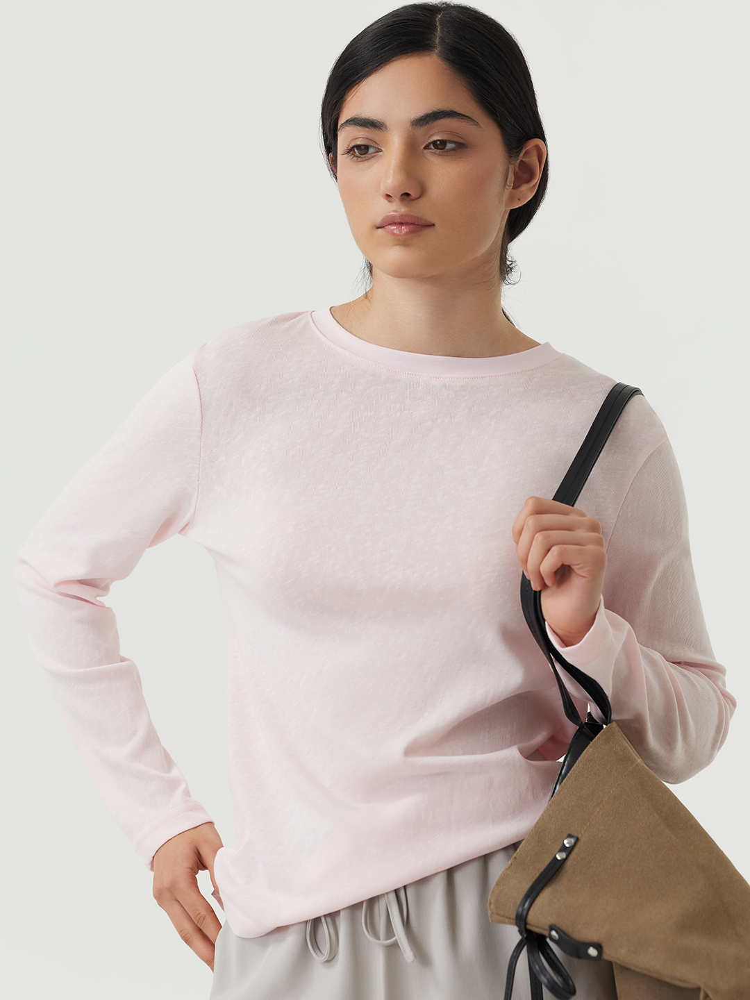 Лонгслив розовый для женщин 48266-17 59