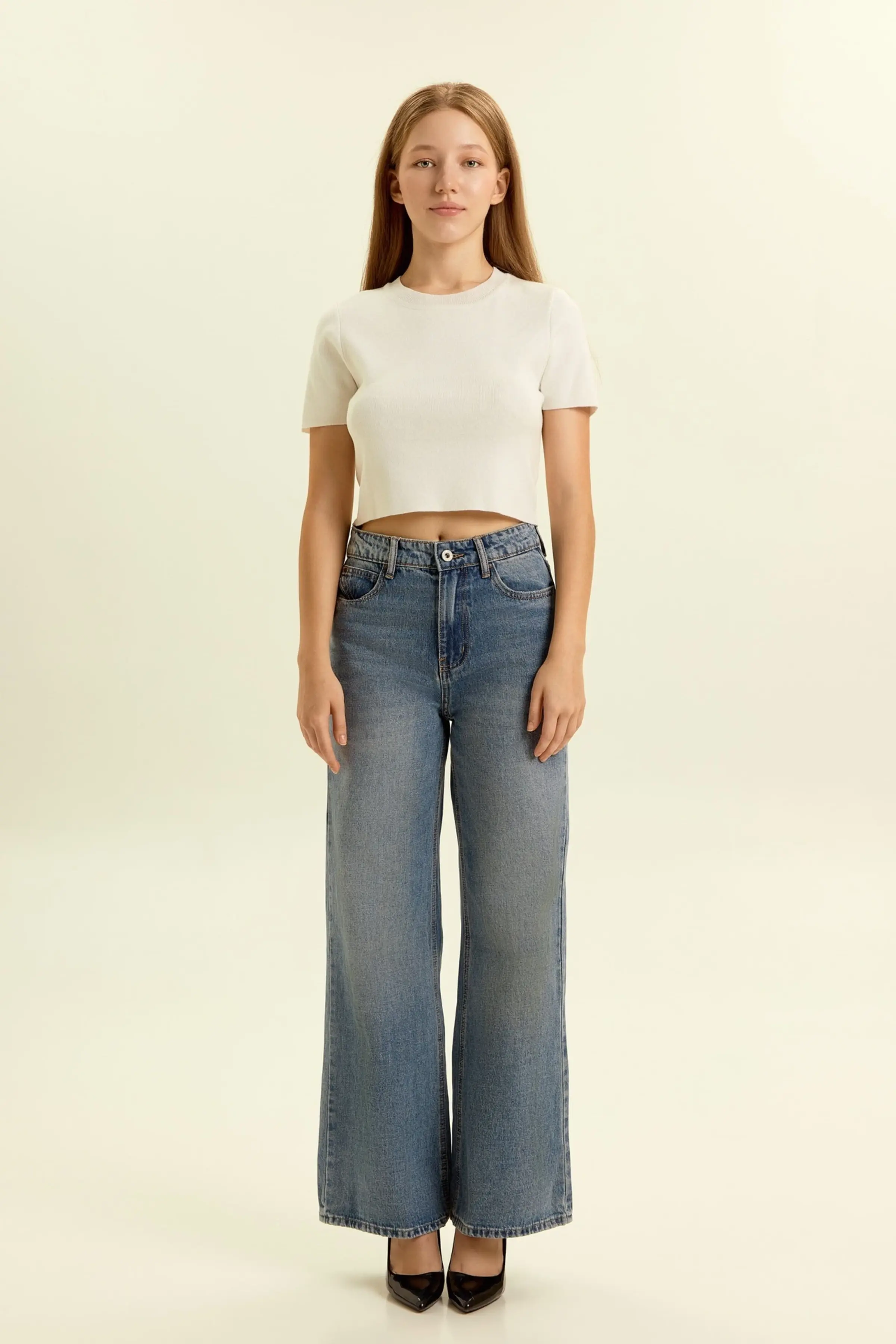 Джинсы голубой для женщин 46855-10 74