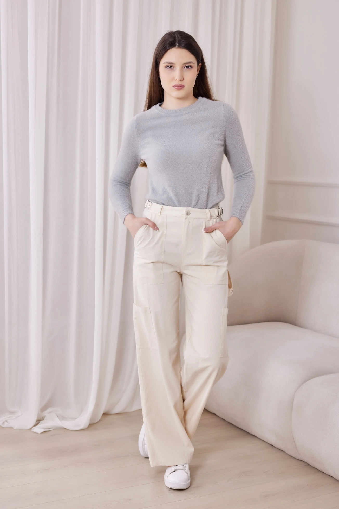 Брюки айвори для женщин 40320-234 71