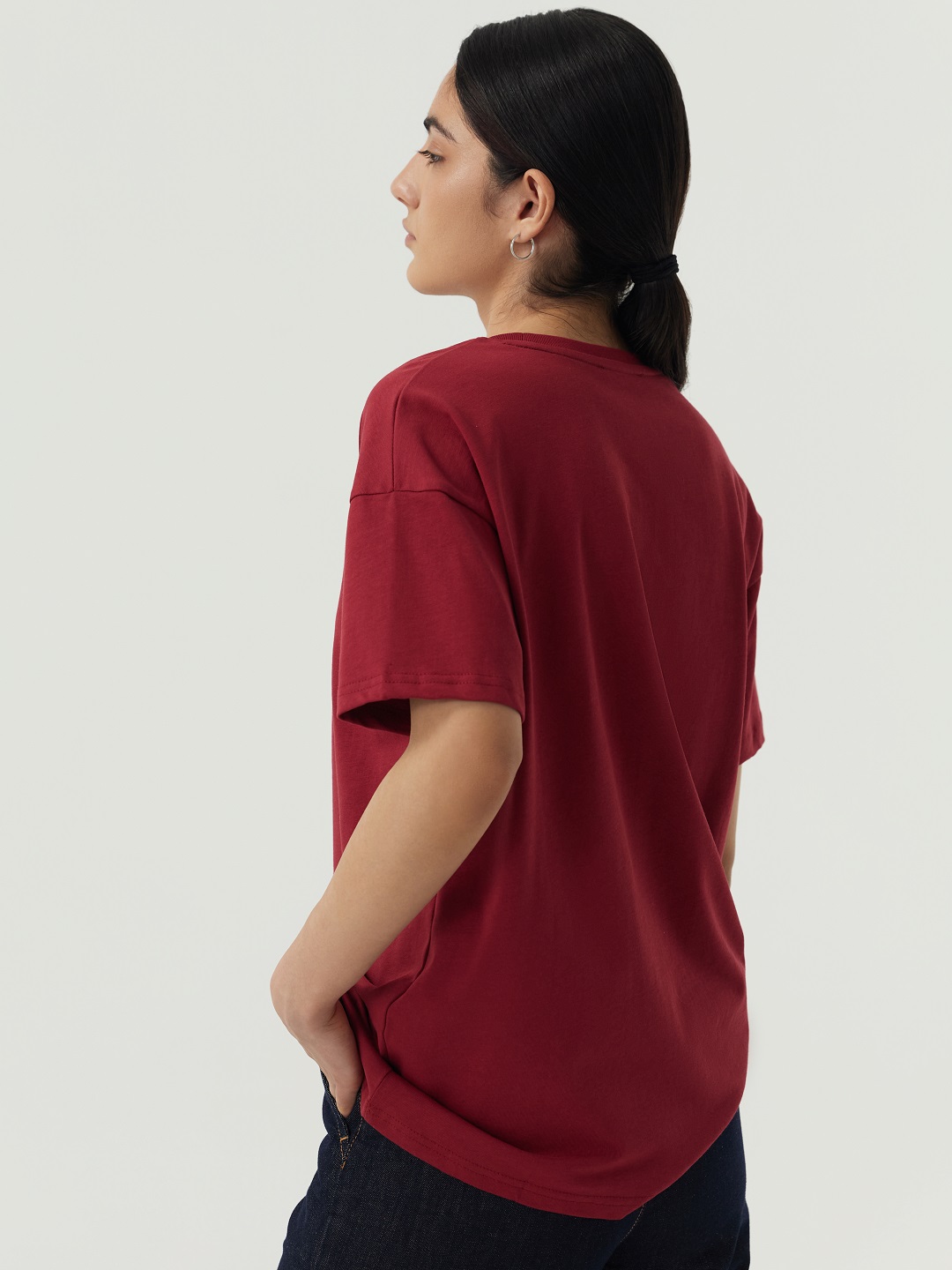Футболка бордовый для женщин 48277-67 67