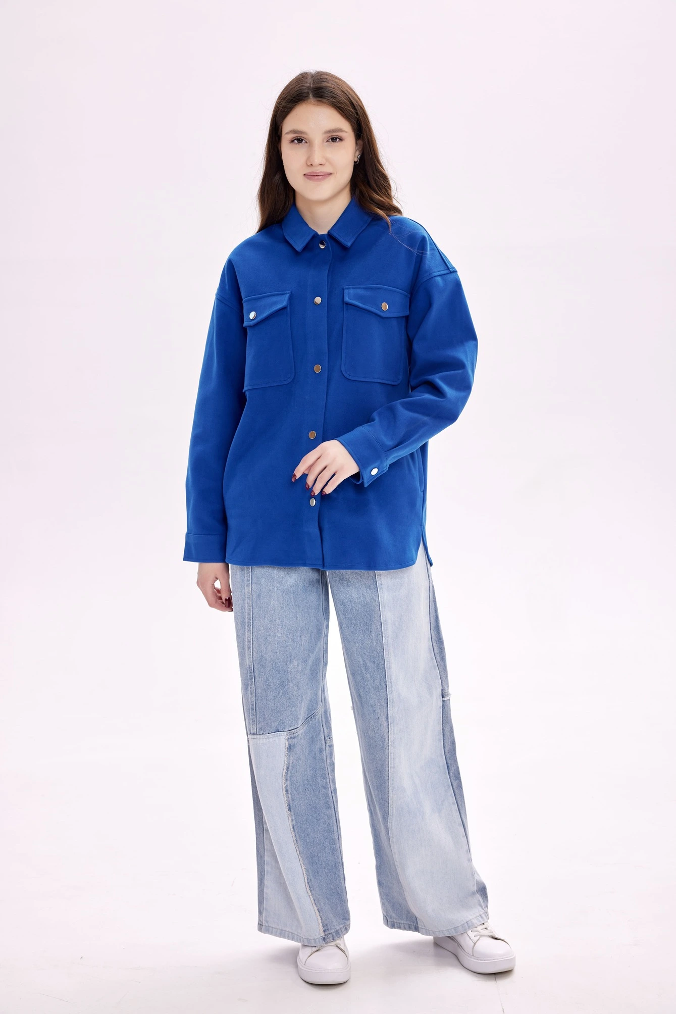 Рубашка темно-синий для женщин 39200-18 66