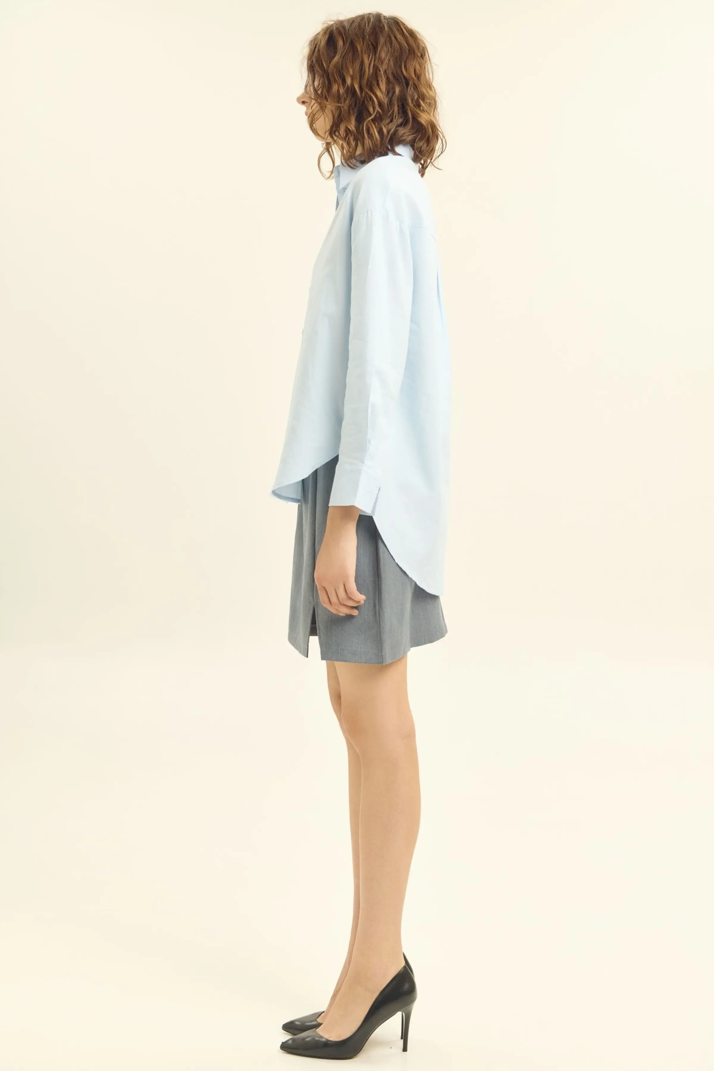 Рубашка голубой для женщин 45319-10 66