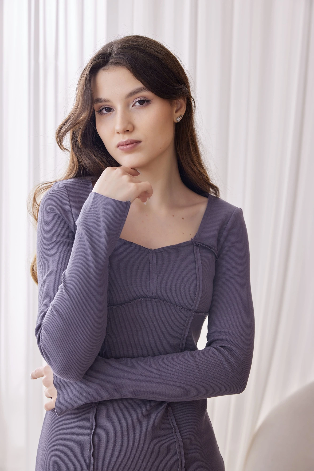 Платье серый для женщин 40215-61 54