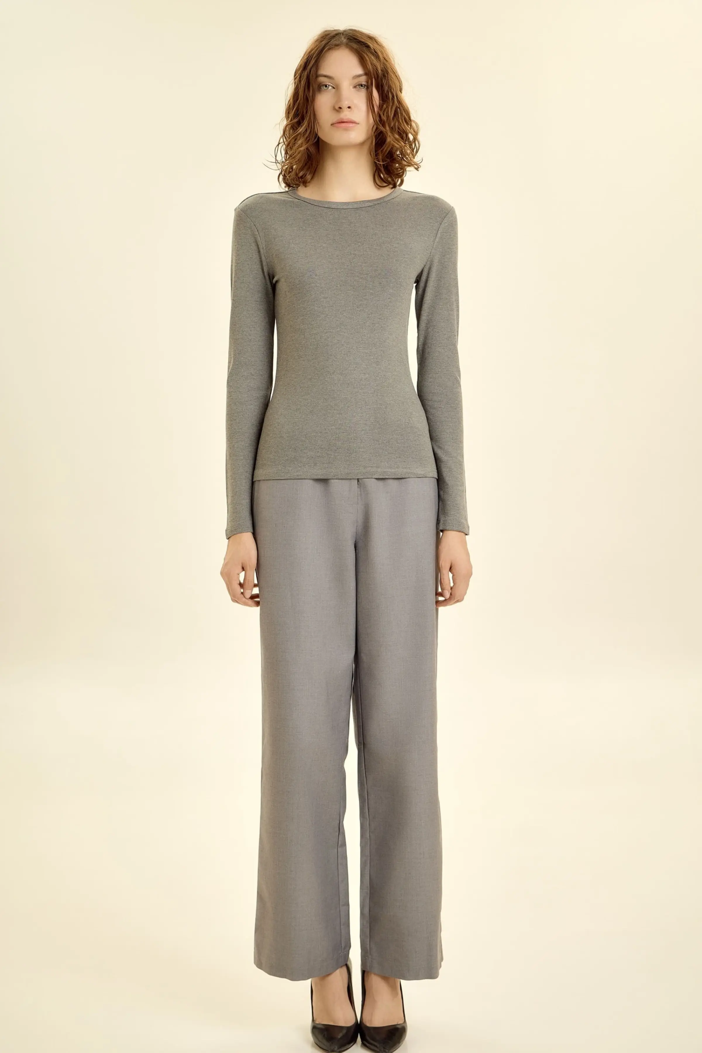 Лонгслив серый для женщин 46133-61 59