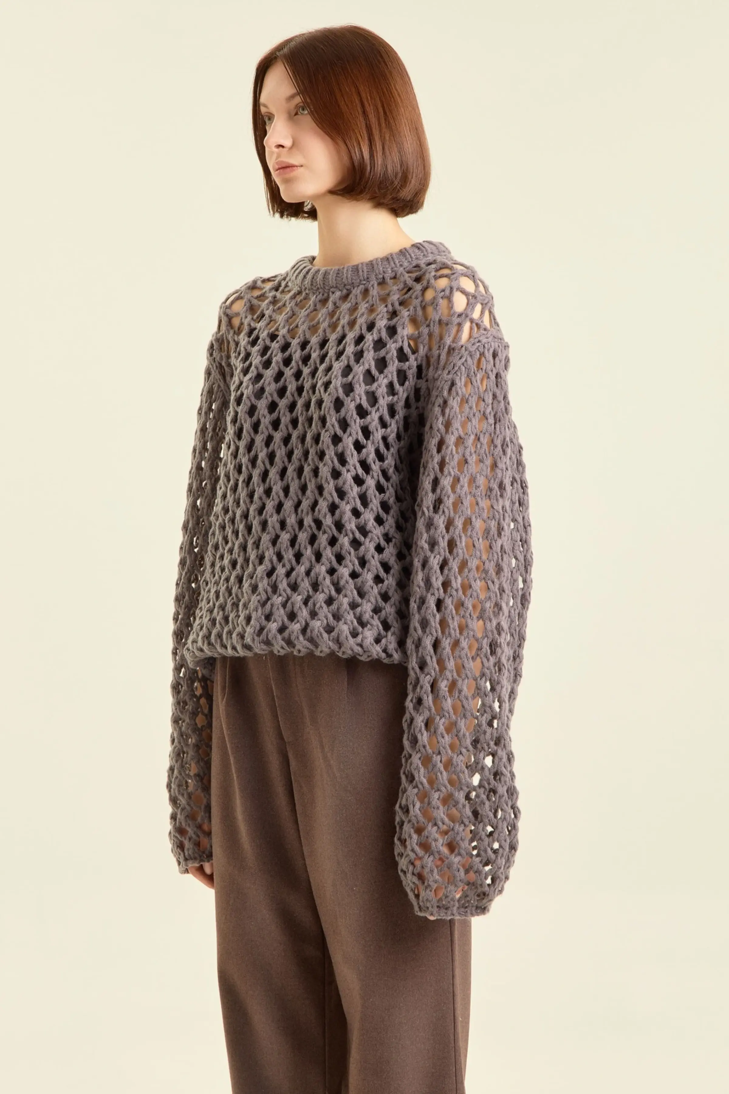 Свитер серый для женщин 47305-61 65